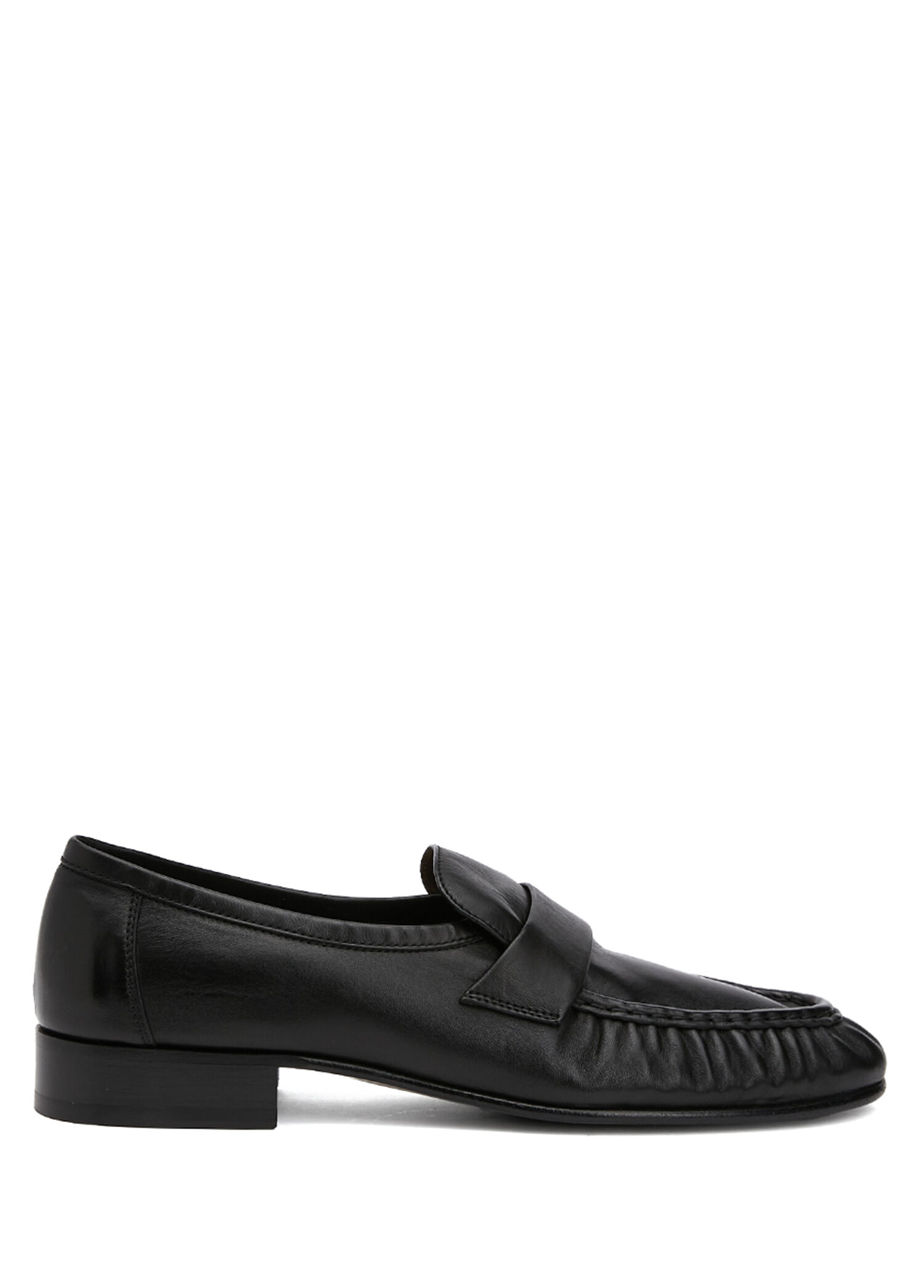 Siyah Kadın Deri Loafer