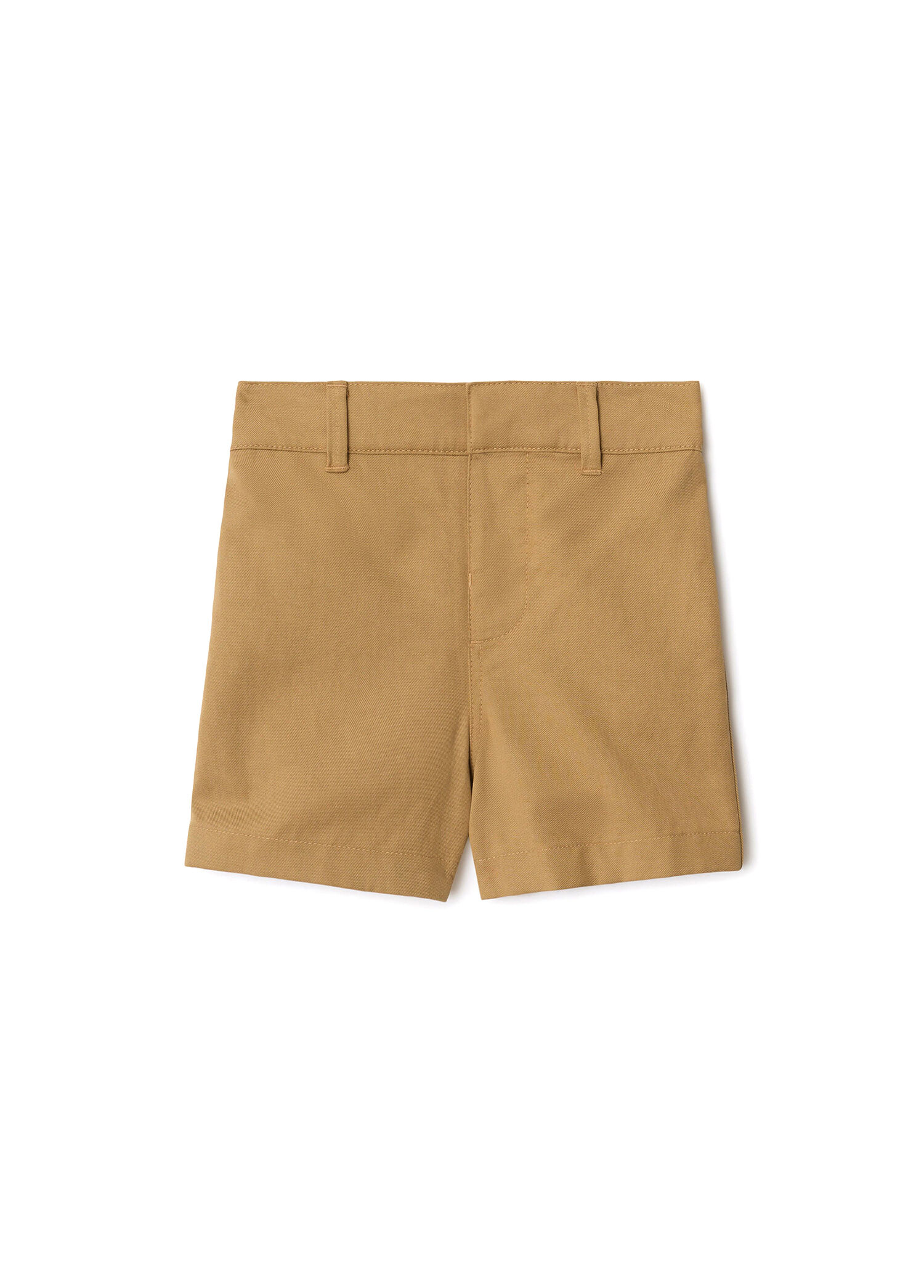 Oscar Bej Pamuklu Unisex Çocuk Şort