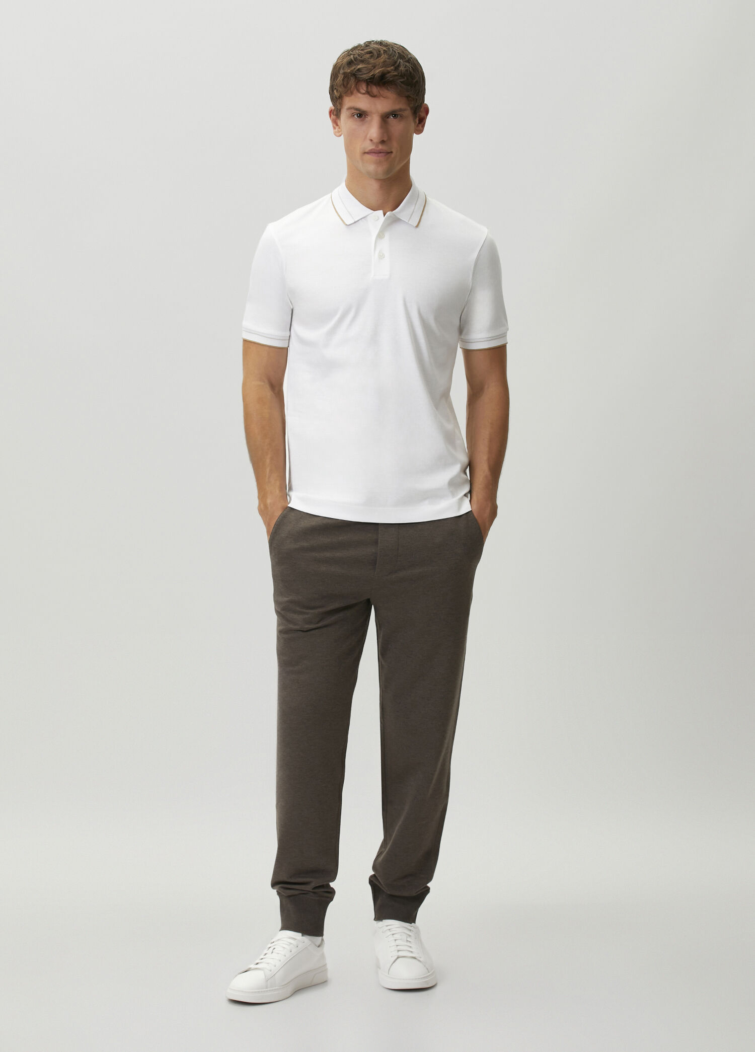 Phillipson Beyaz Polo Yaka T-shirt