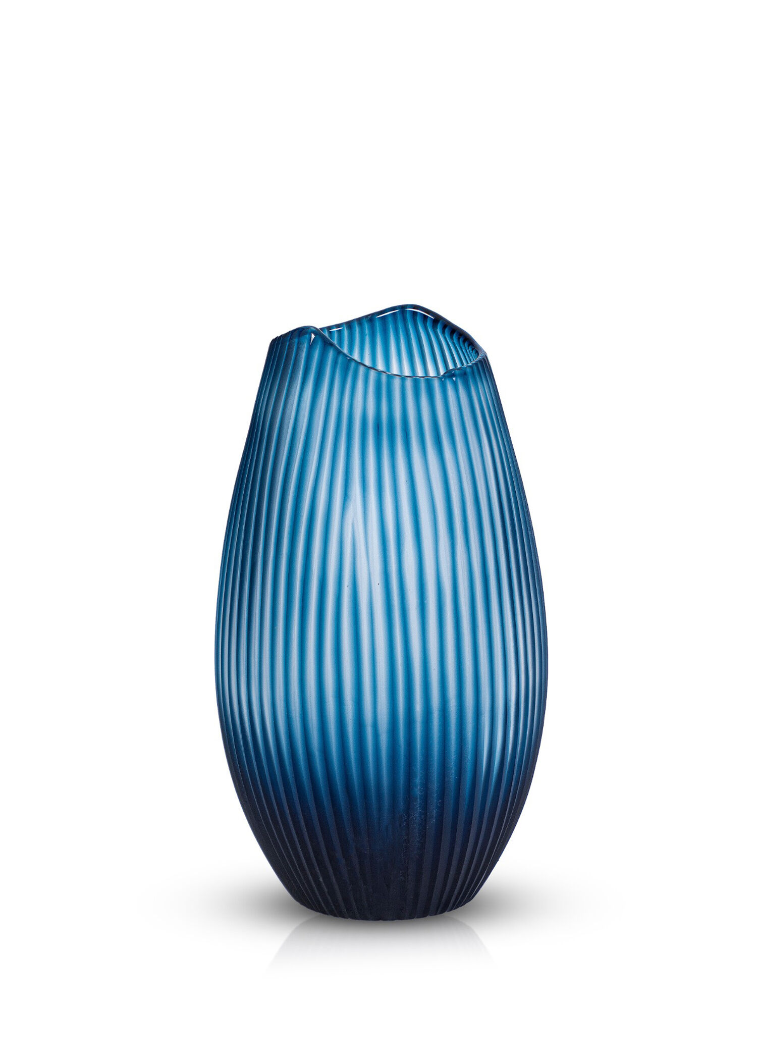 Serenity Matte Blue Cam Vazo 33 x 18 cm
