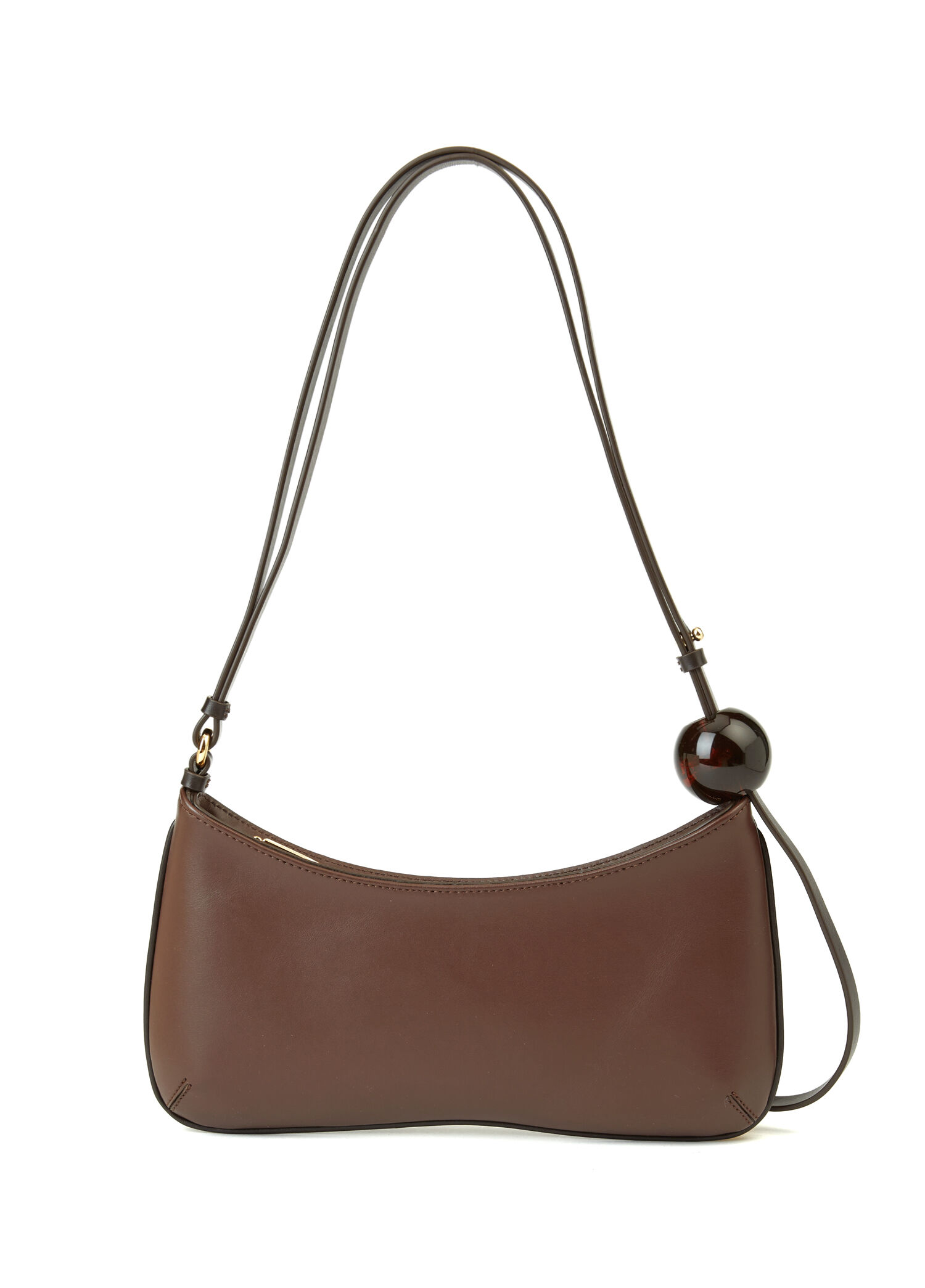 Jacquemus Kahverengi Kadın The Bisou Perle Kahverengi Kadın Deri