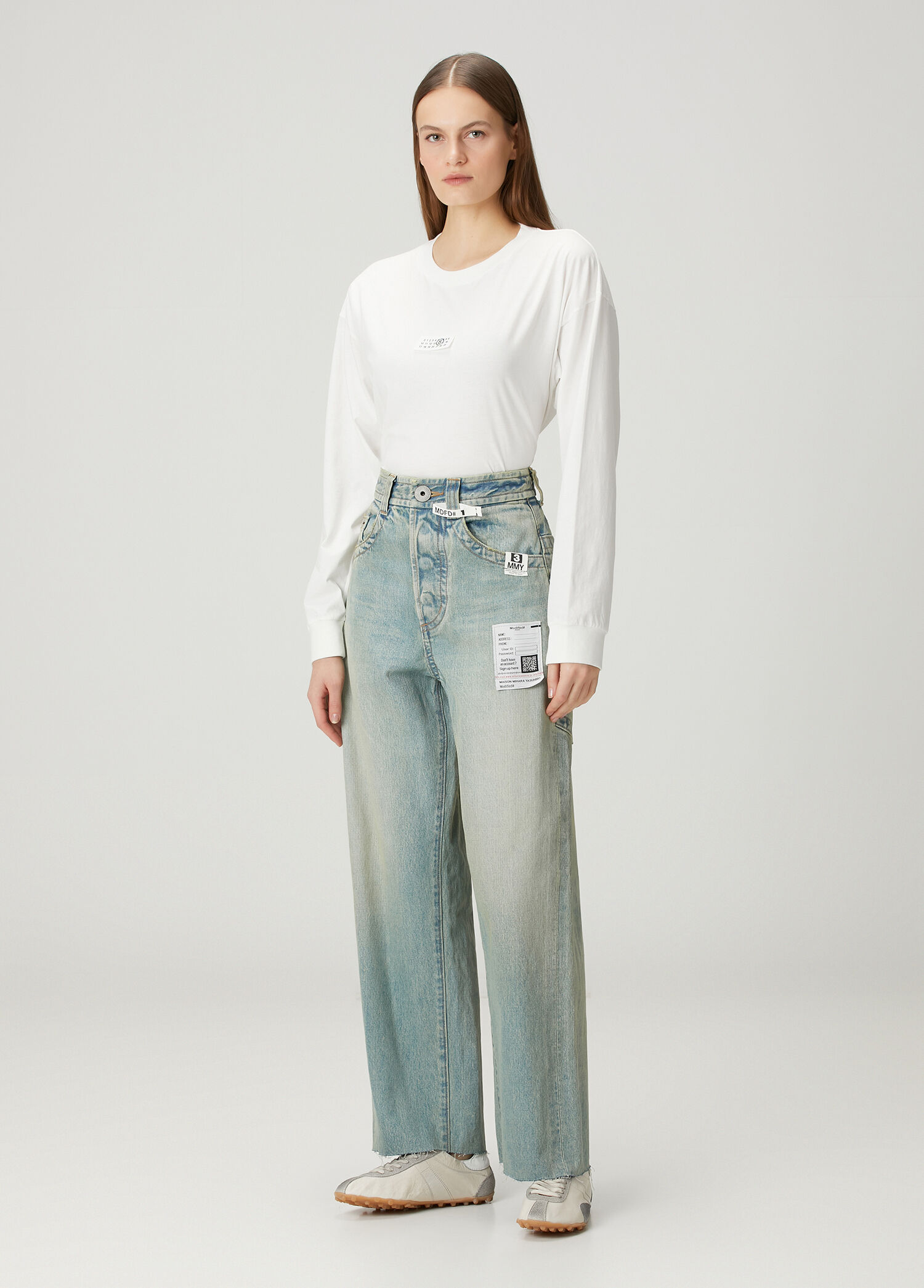 Amateur Sewn Like Wide Açık Mavi Jean Pantolon