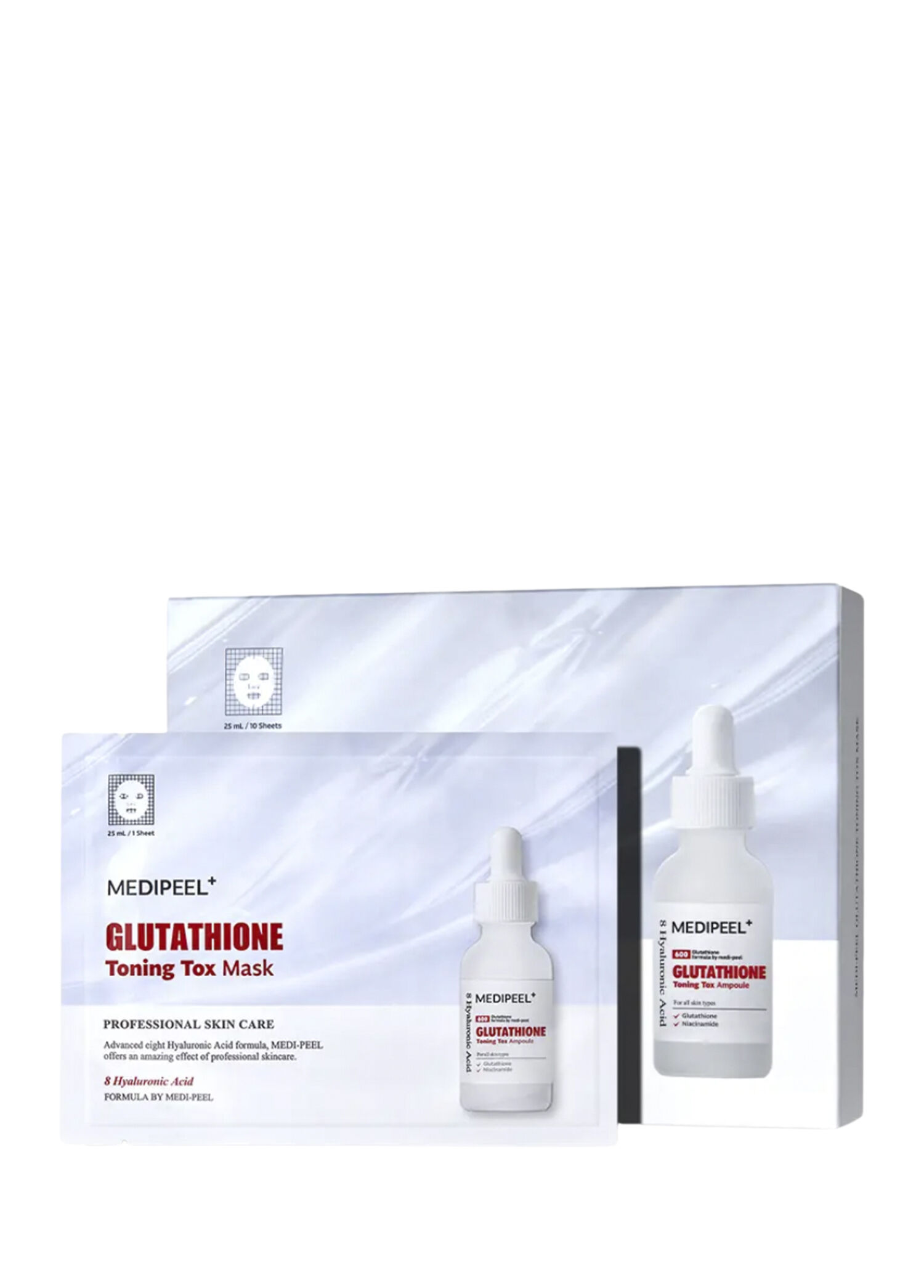 Glutathione Toning Tox Mask Aydınlatıcı Tonik Yüz Maskesi 5 Adet x 25 ml