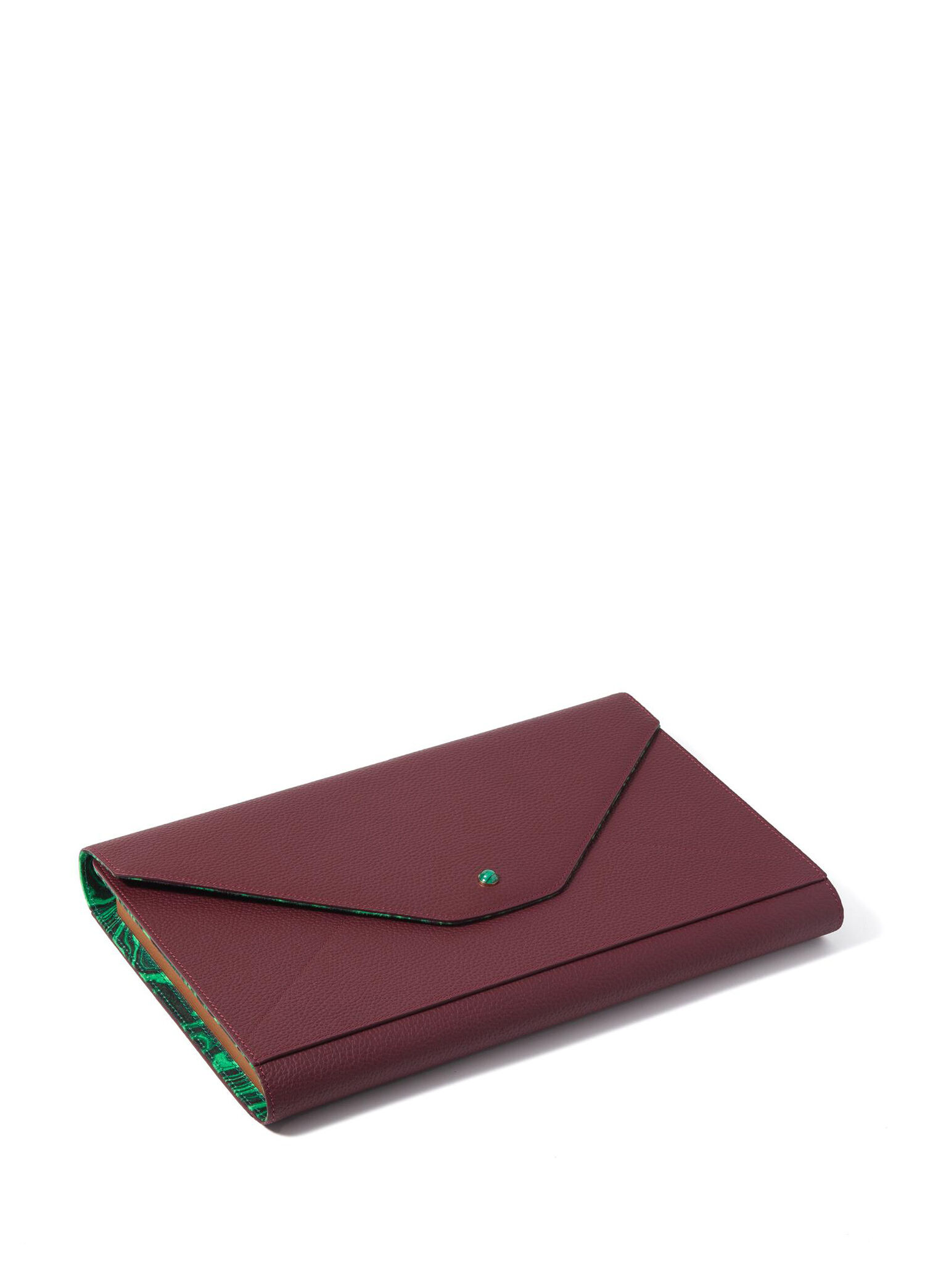 Madame Malachite - Bordo Zarf Deri Tavla - Bordo