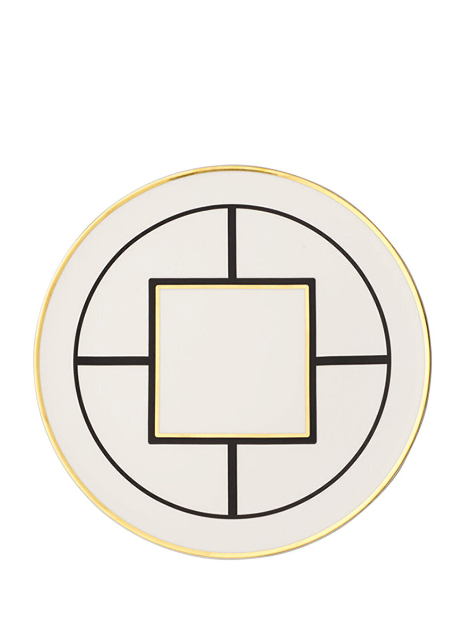 MetroChic Geometrik Desenli Porselen Servis Tabağı Supla 33 cm