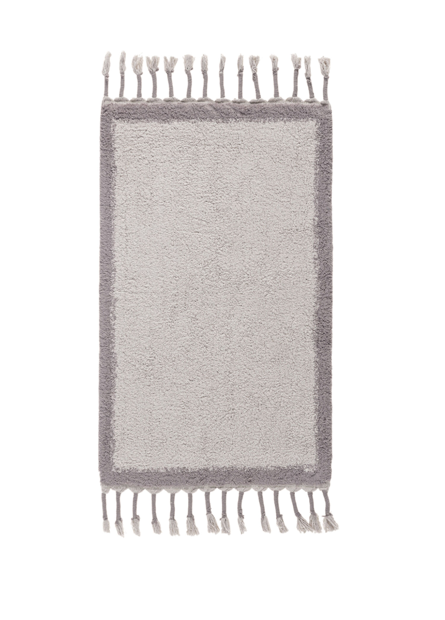 Root Koyu Gri Bambu Tekli Banyo Paspası 50 x 80 cm