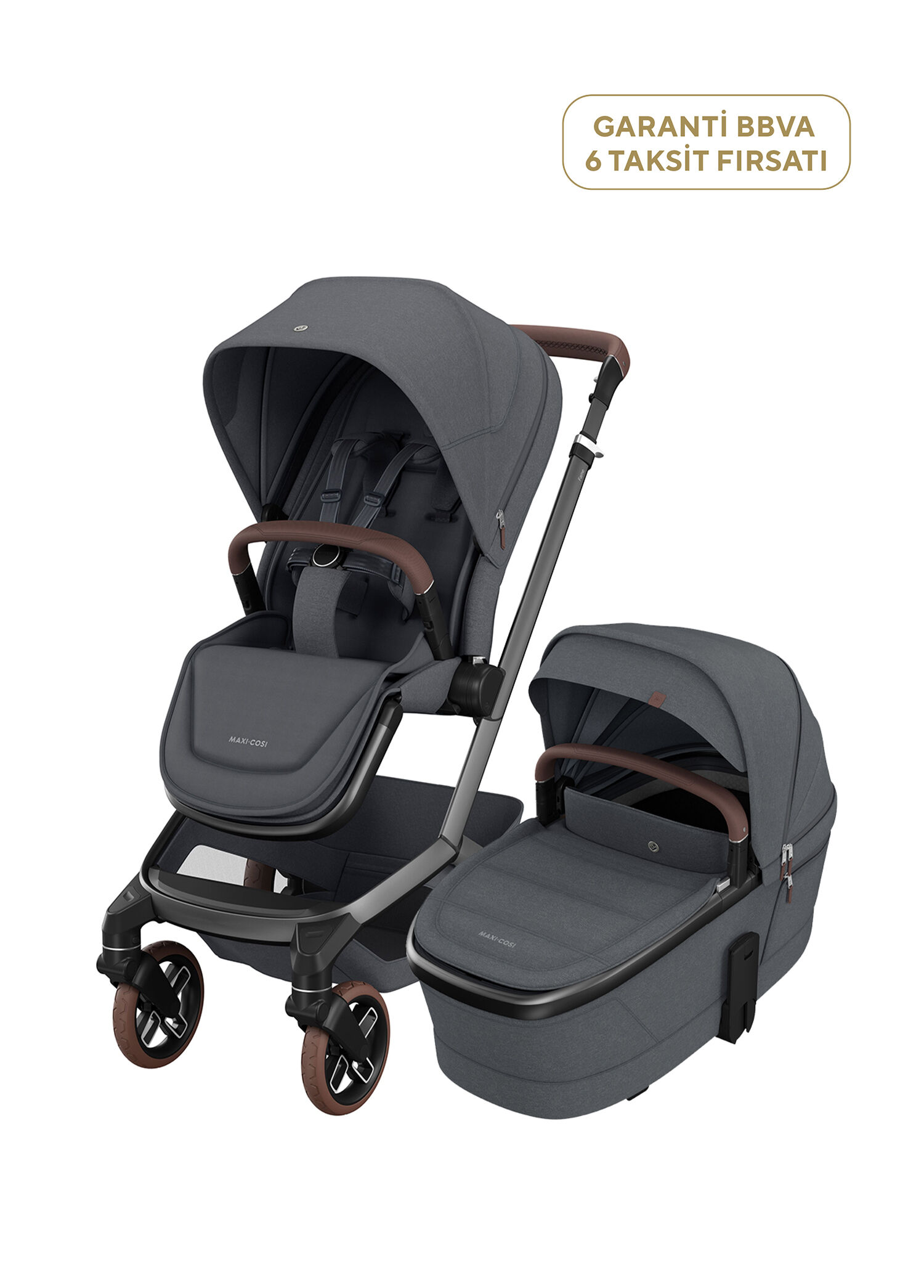 Fame Twillic Graphite Portbebeli Premium Seyahat Sistem Bebek Arabası