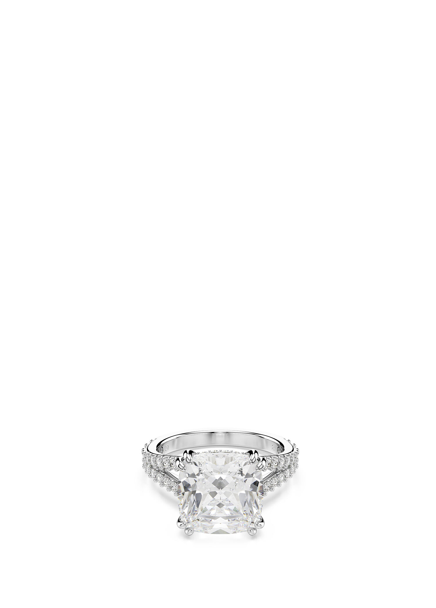 Re Stilla: Ring Sq White Rhs Kadın Yüzük
