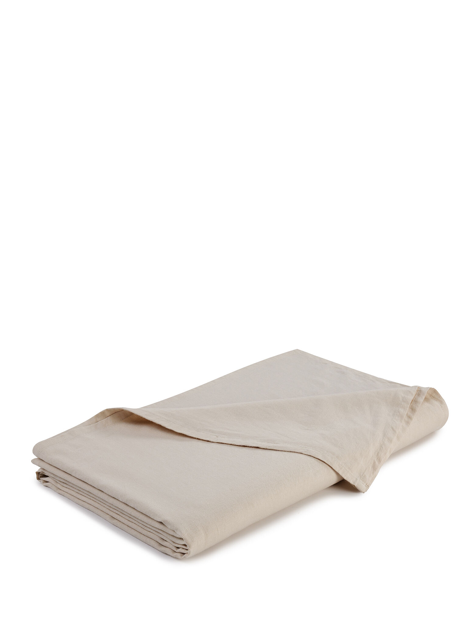 Harmony Bone Pamuk Keten Ekstra King Size Çarşaf 270 x 310 cm