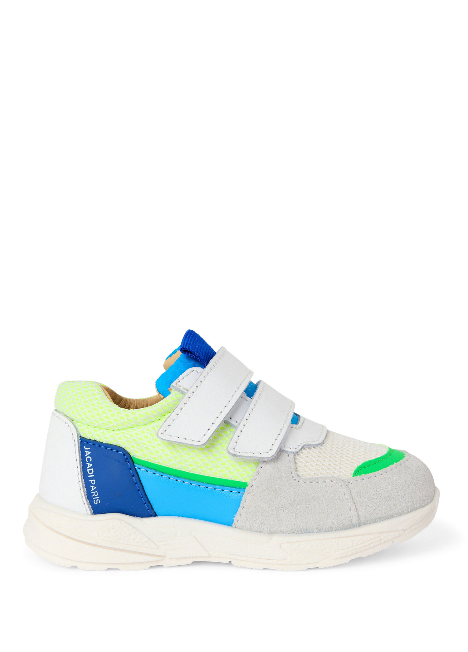 Mavi Renk Bloklu Deri Erkek Bebek Sneaker