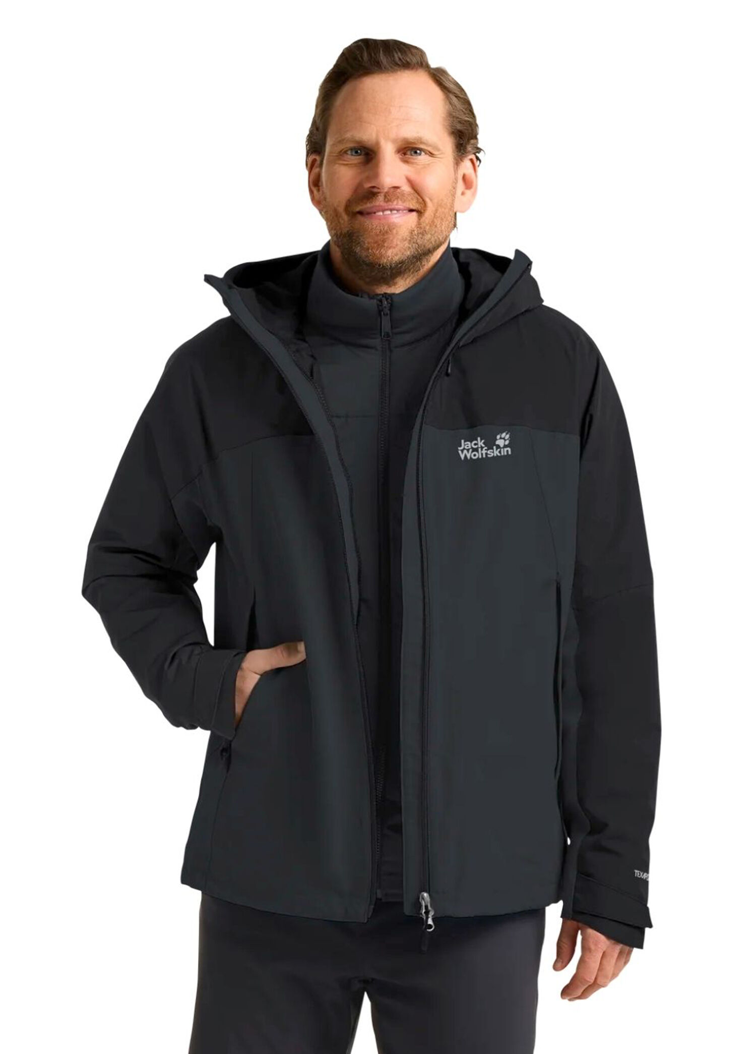 Wild Places 3in1 Gri Erkek Outdoor Spor Ceket