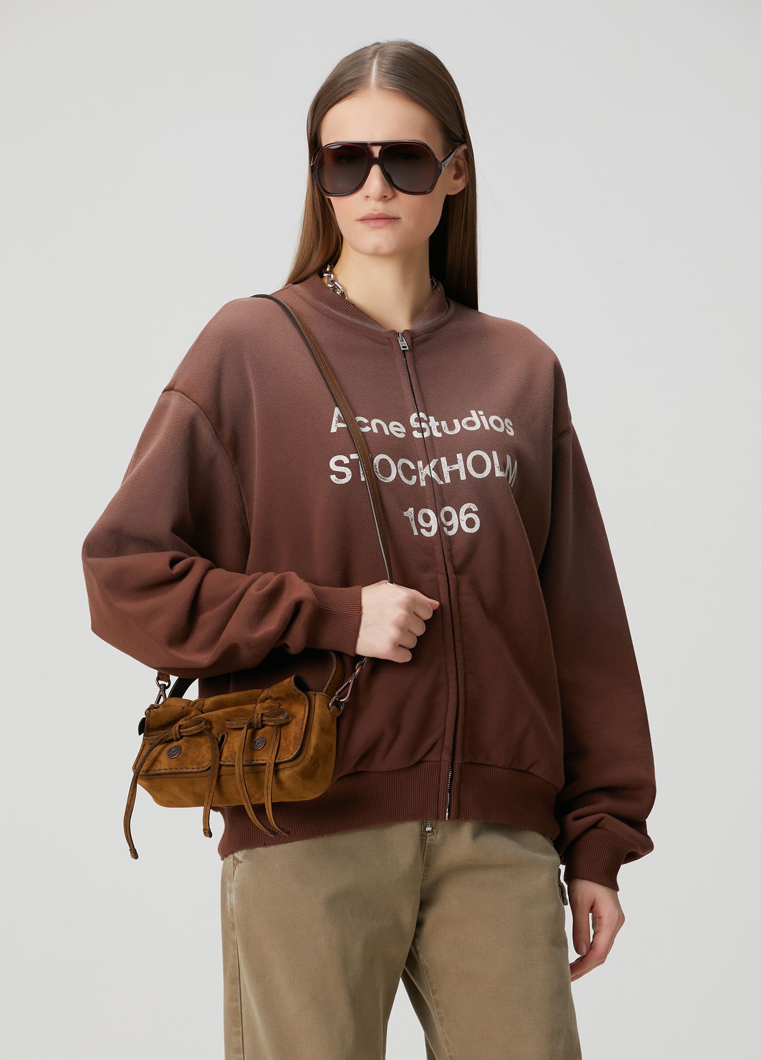 Acne Studios Kahverengi Kadın Multipocket Micro Kahverengi Kadın