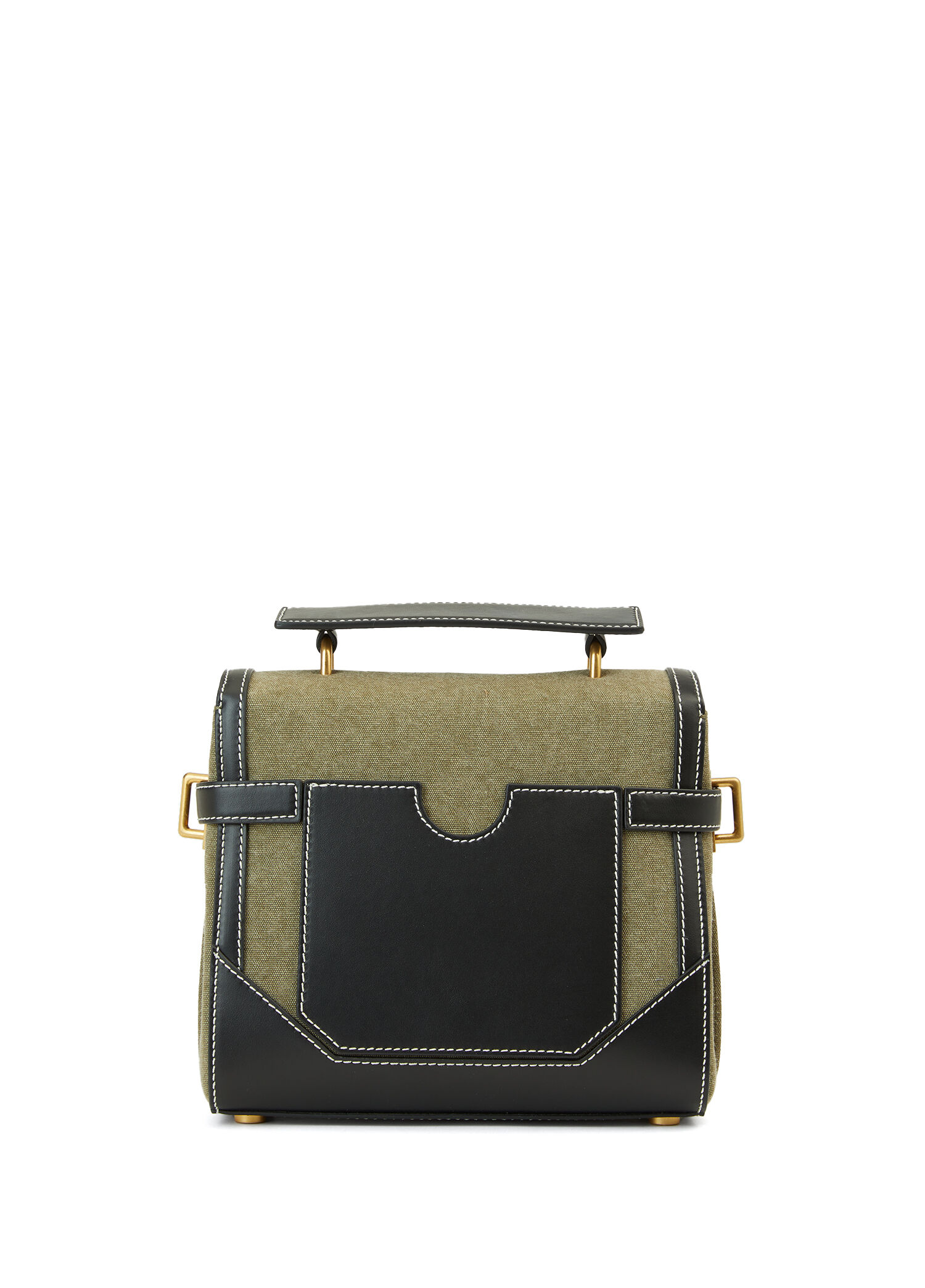 Balmain Haki Kadın B-Buzz 23 Haki Logo Detaylı Kadın Çanta 1678053