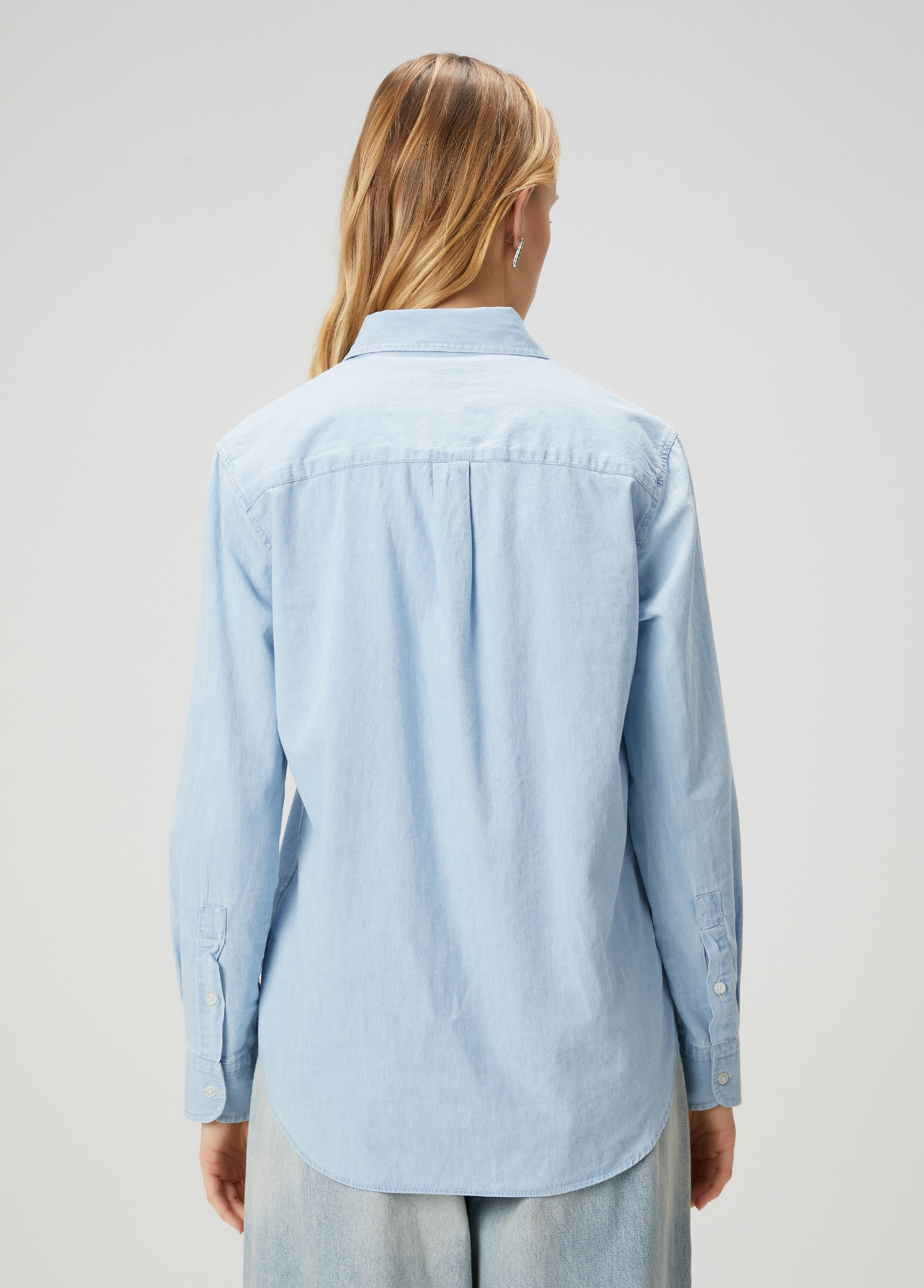 Mavi Basic Denim Gömlek_5