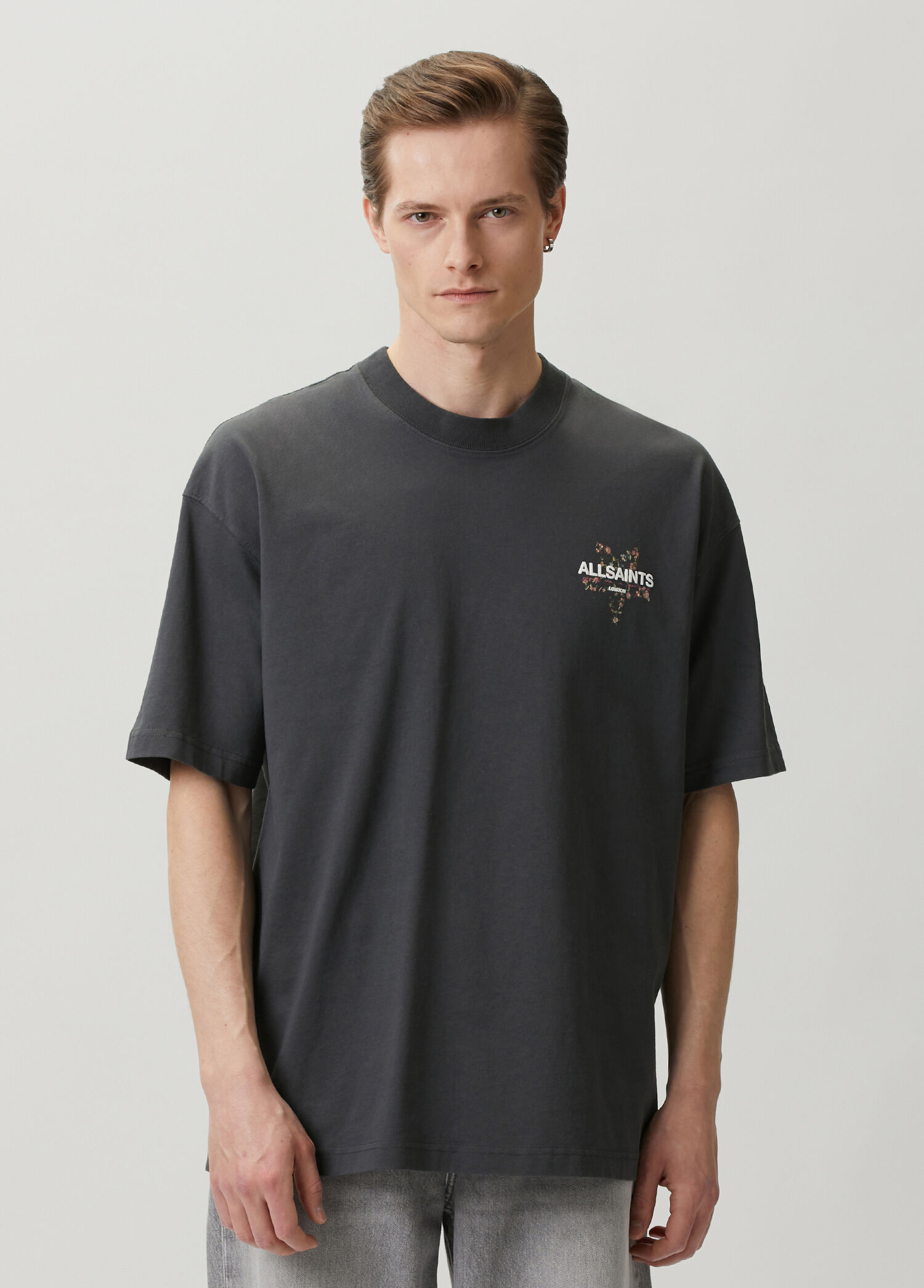 AllSaints Antrasit Erkek Pentacle Antrasit T-shirt 1973897 | Beymen