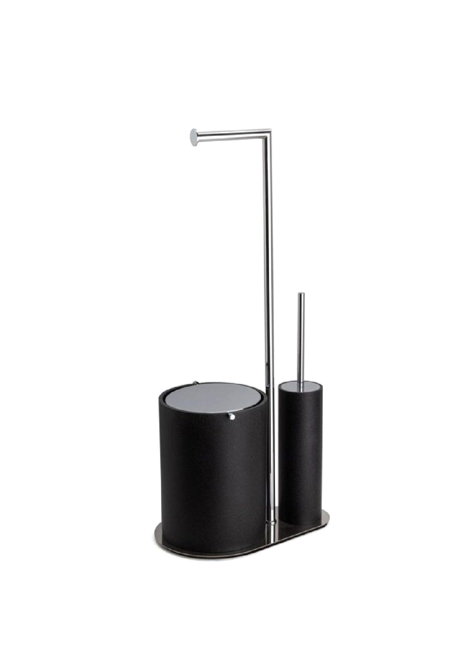Siyah Krom Ayaklı Banyo Seti