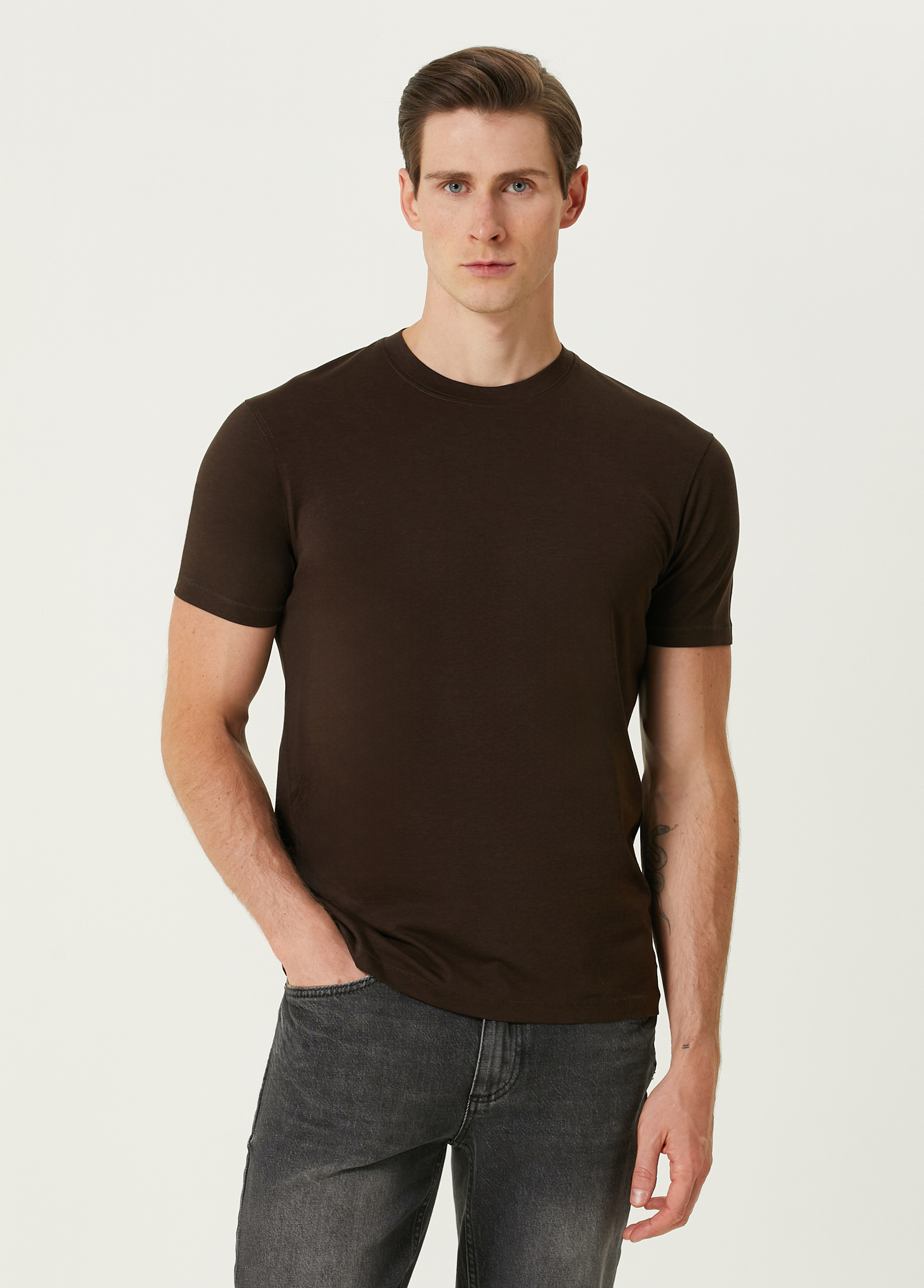 Açık Mavi Basic T-shirt