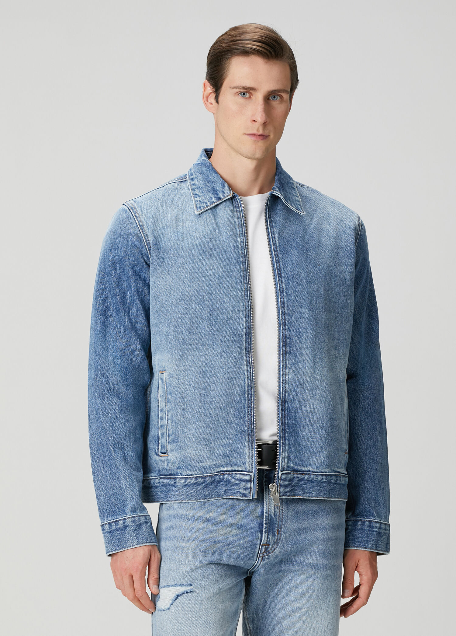 Harrington Açık Mavi Denim Mont