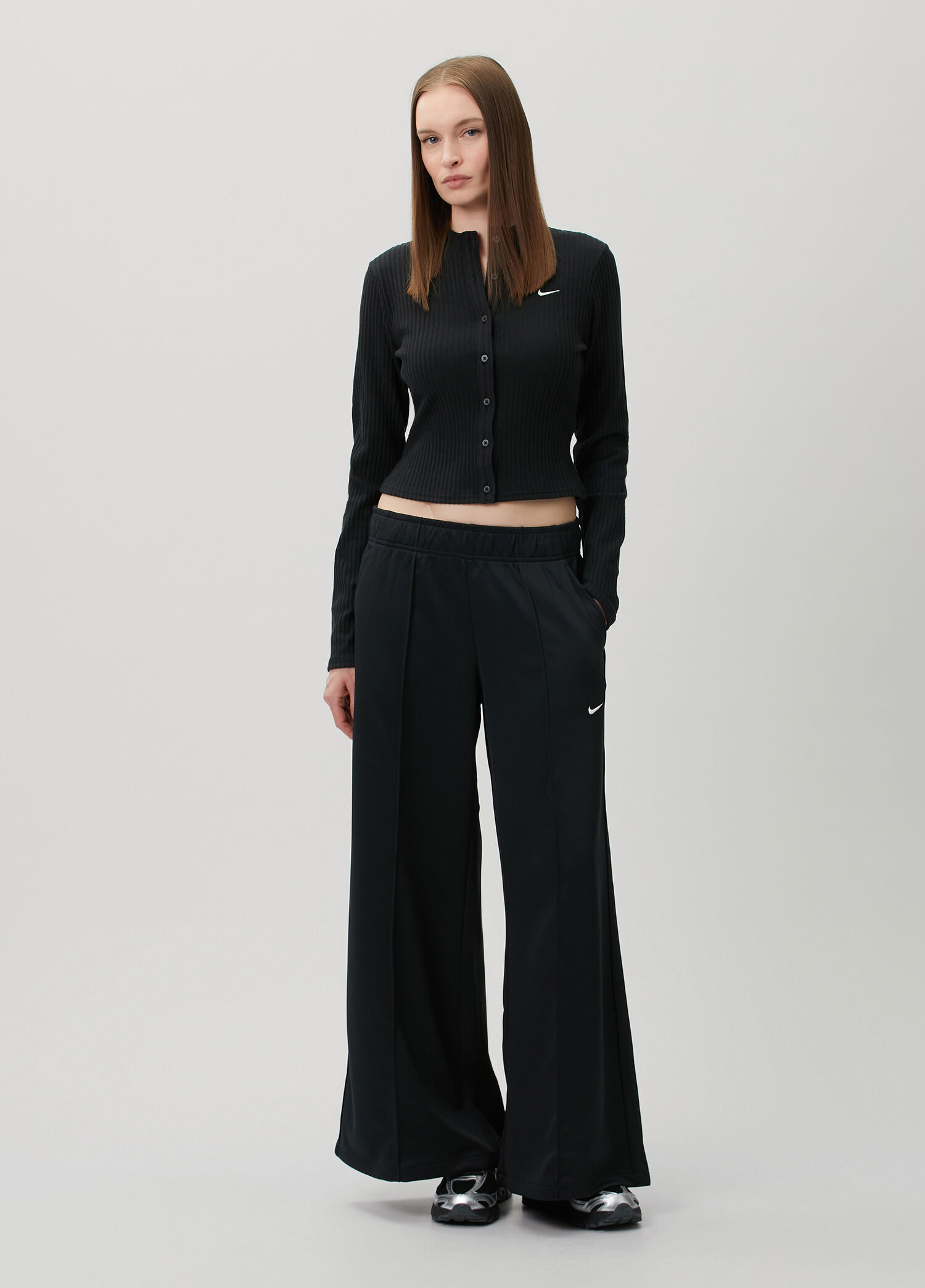Nike Siyah-Gri Kadın Chill Knit Siyah Hırka 1974460 | Beymen