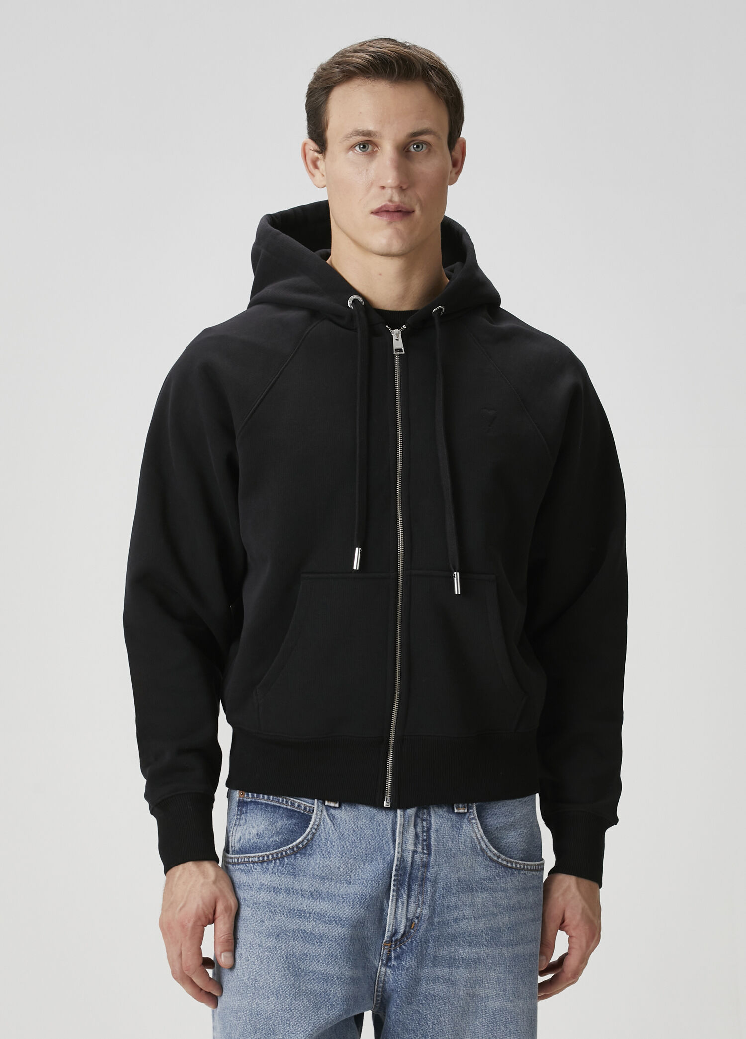 Siyah Kapüşonlu Sweatshirt