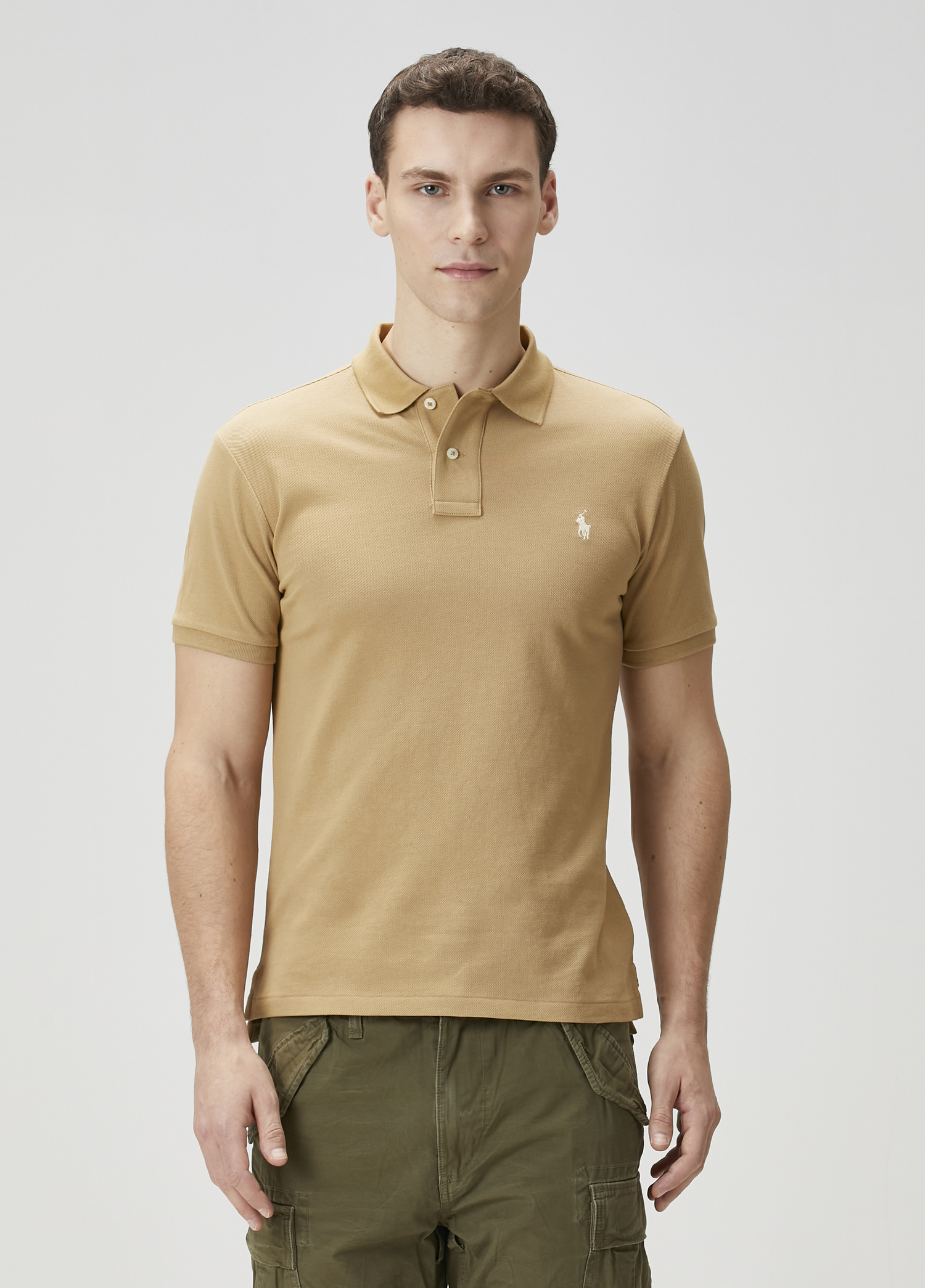 Bej Polo Yaka T-shirt