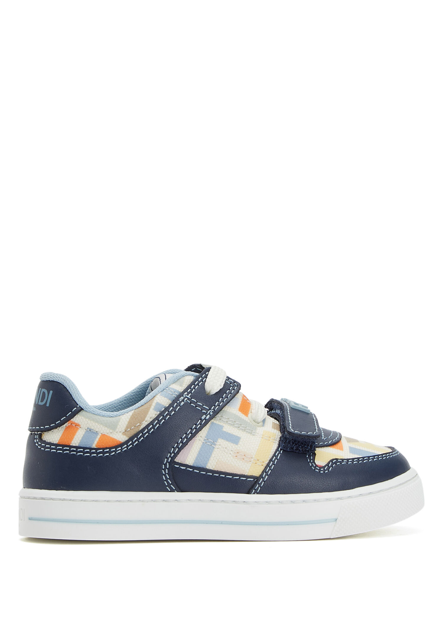 Blue Boys Leather Sneakers