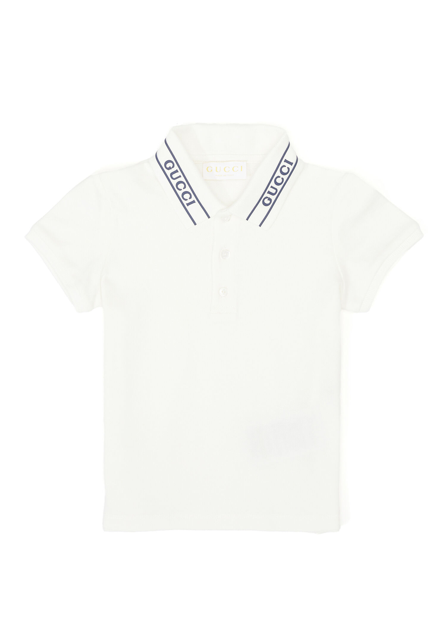 Beyaz Erkek Bebek Polo T-shirt