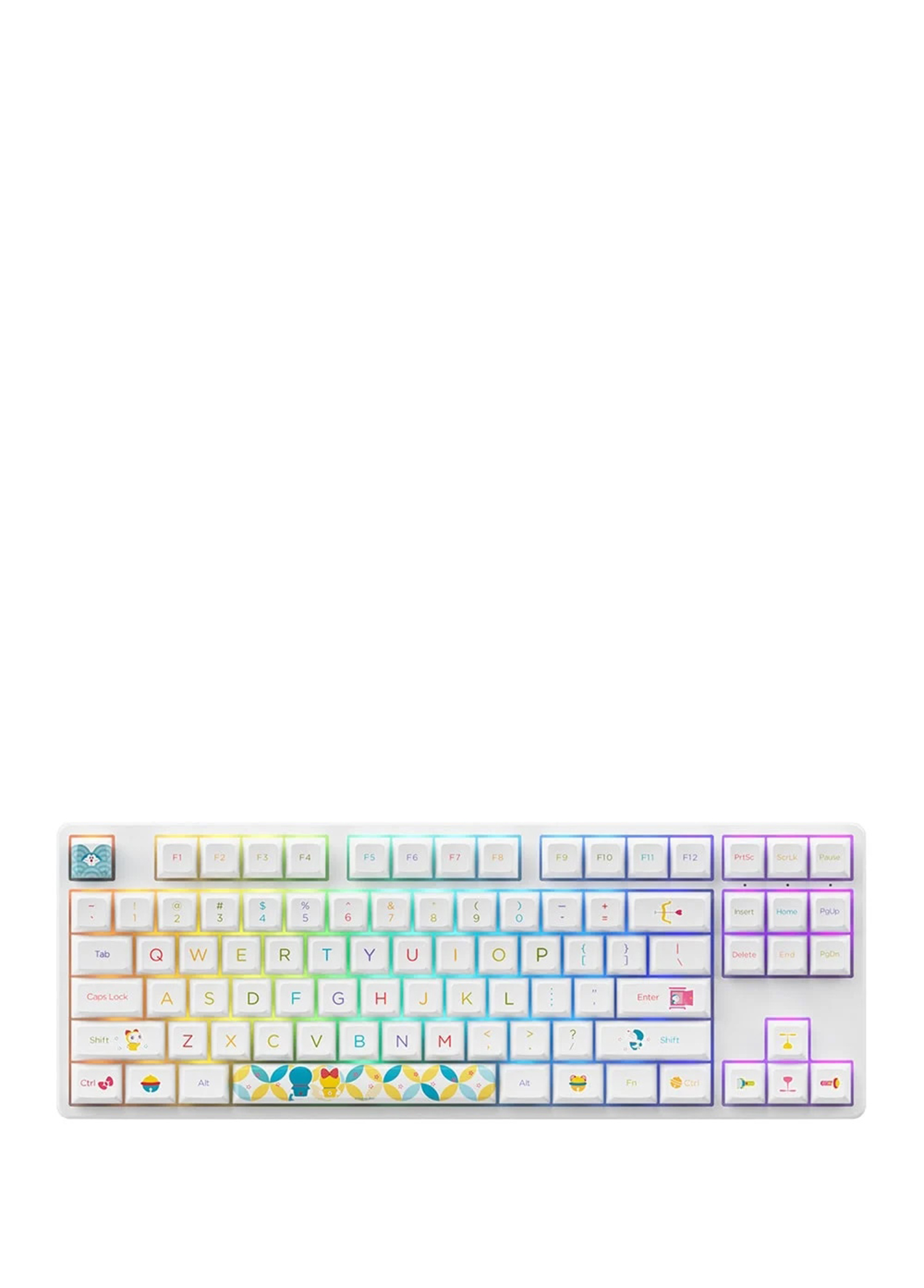 Doraemon Rainbow 5087s TKL RGB Mekanik Gaming Klavye