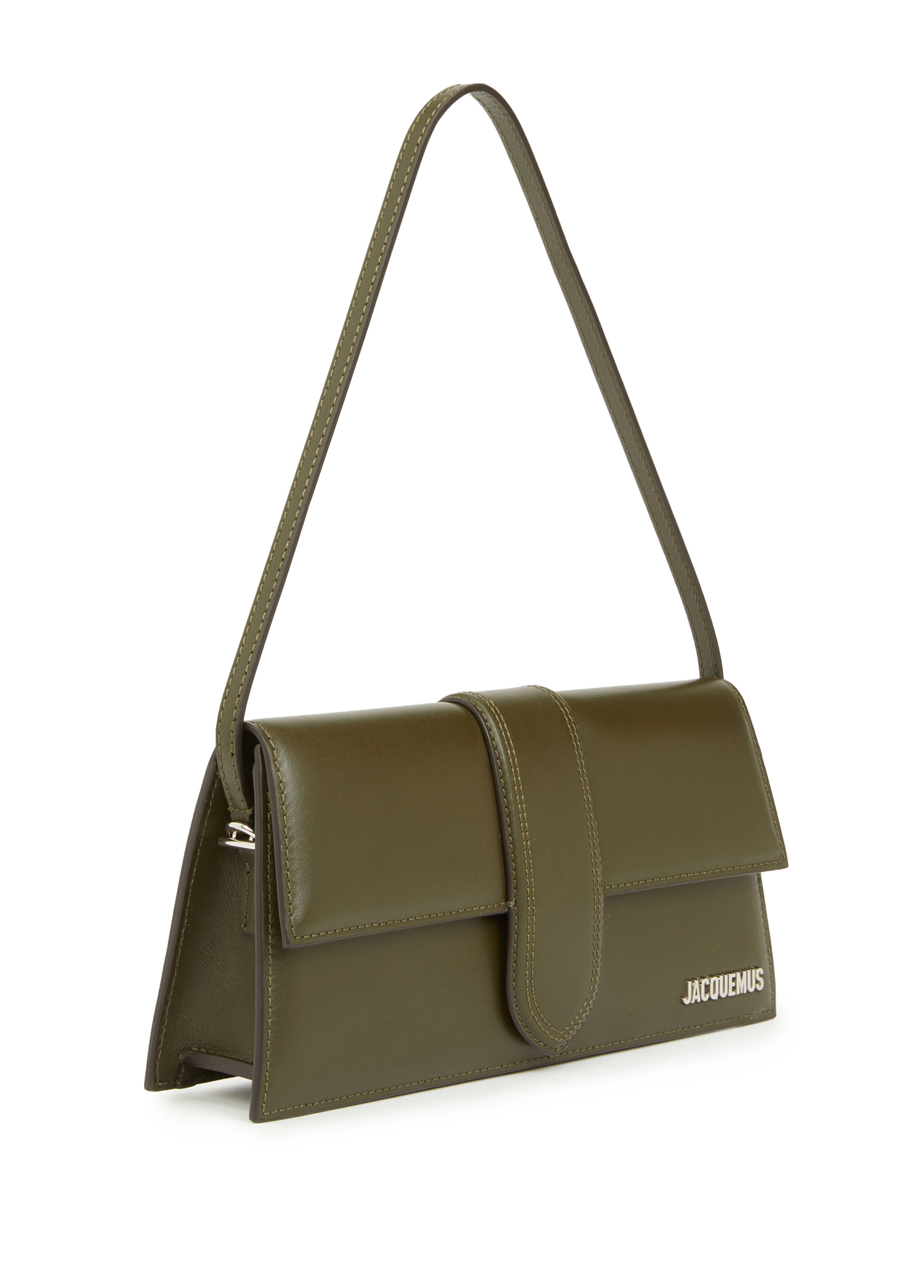 KAMIJO LAREINE 希少 Jacquemus Koyu Haki Kadın Le Bambino Long Koyu Haki Kadın Deri