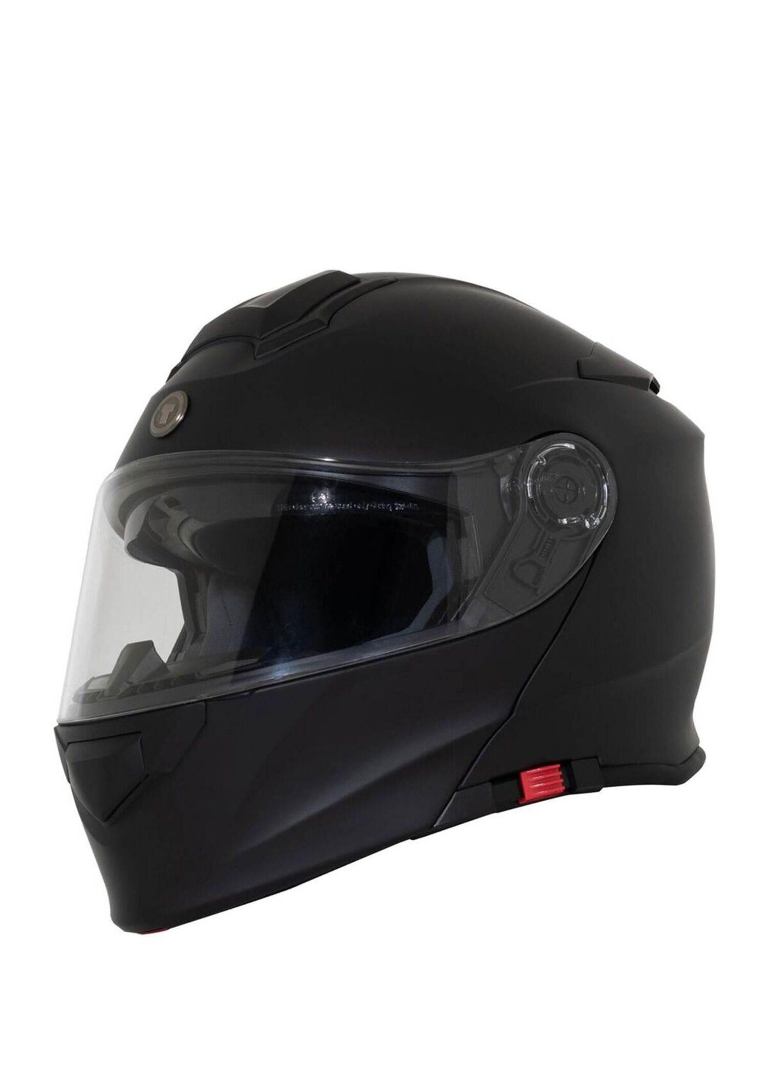 T-28 Mat Siyah Çene Açılır Unisex Motosiklet Kaskı