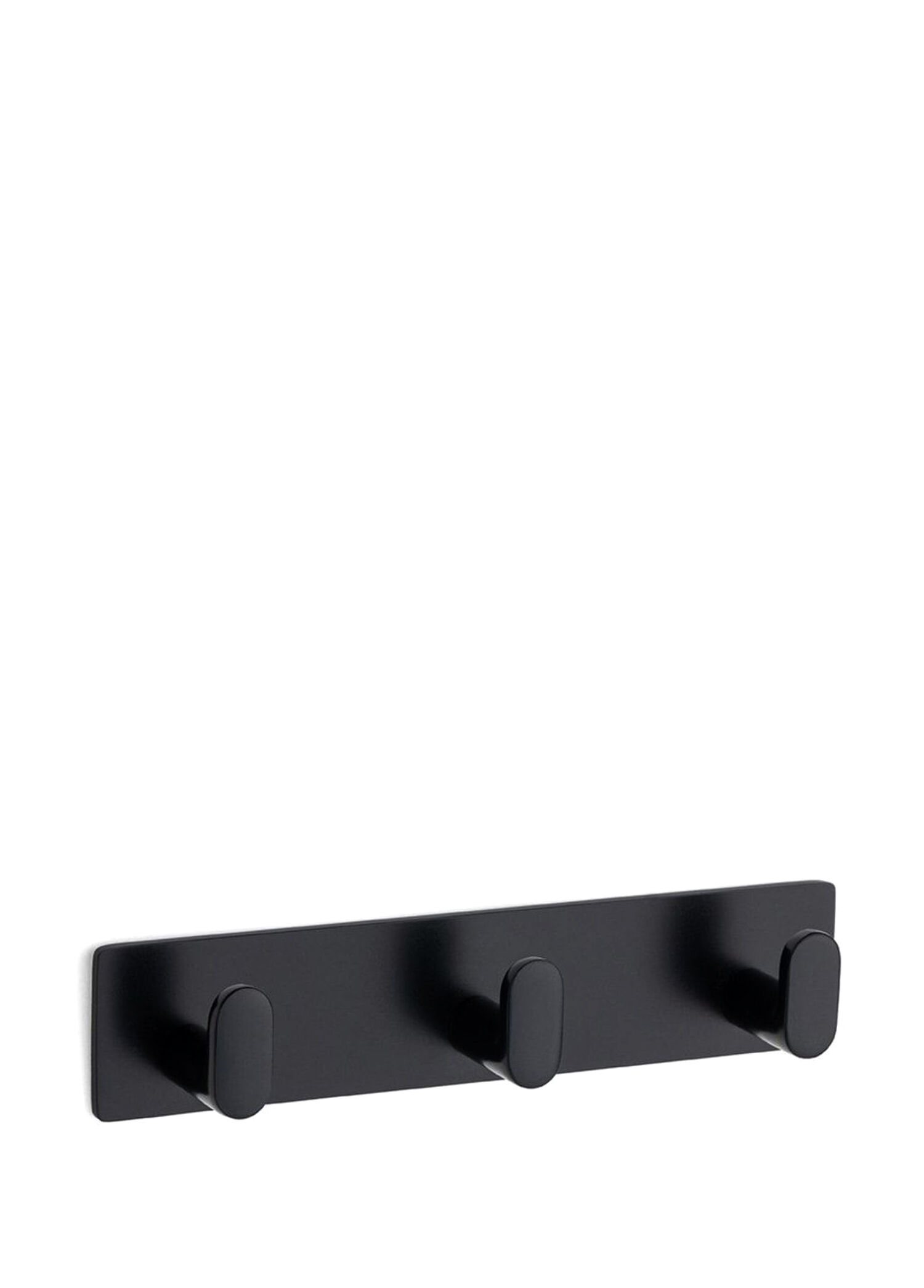 Siyah Yapışkanlı Banyo Askısı 185 mm