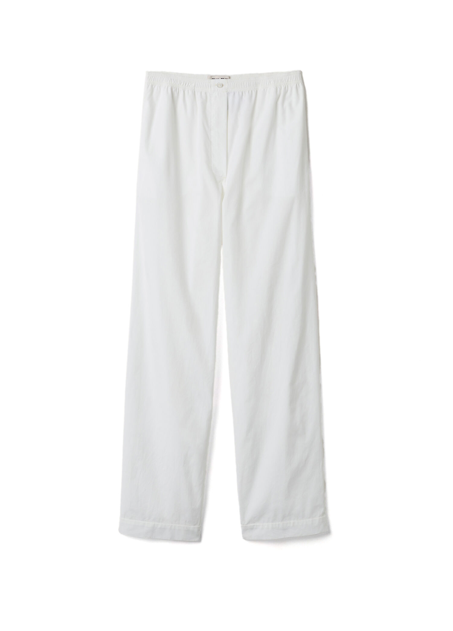 Poplin Beyaz Pijama Pantolon