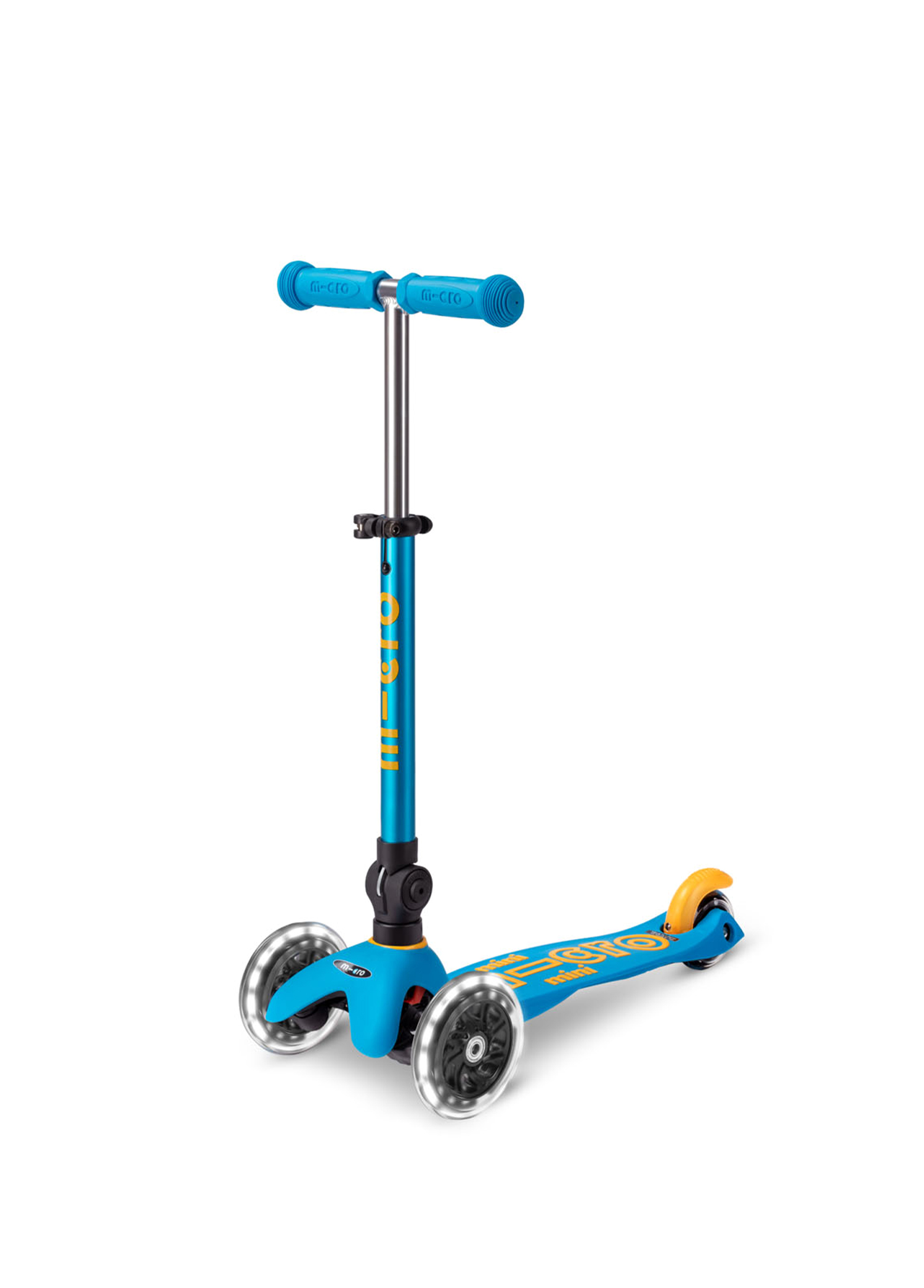 Deluxe Foldable LED Ocean Blue Çocuk Scooter