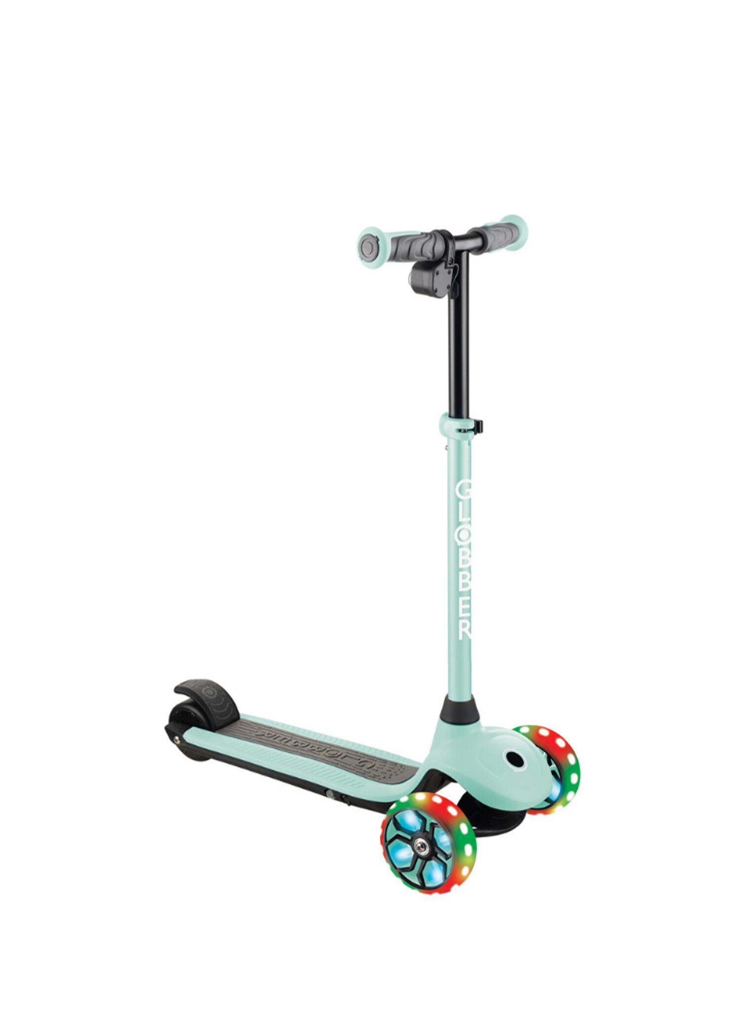 One K E-Motion 4 Plus Mint Işıklı Elektrikli Katlanabilir 3 Tekerlekli 6+ Yaş Çocuk Scooter