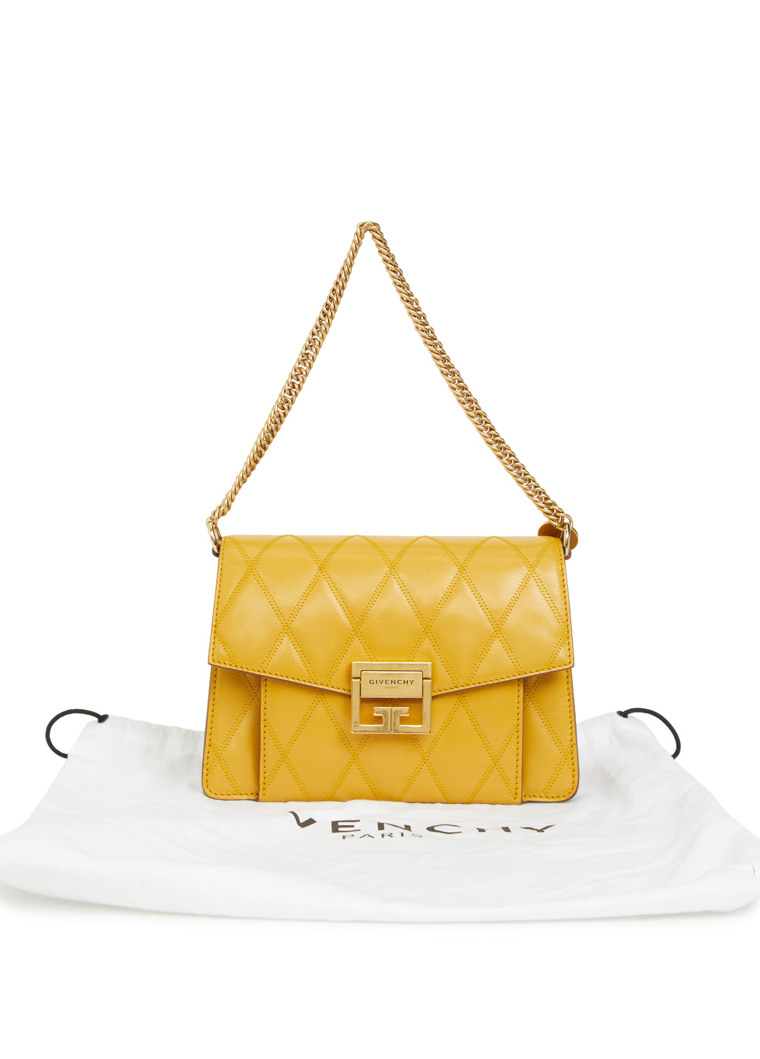 Beymen Reborn - Givenchy GV3 Diamond Quilted Çanta - Hardal