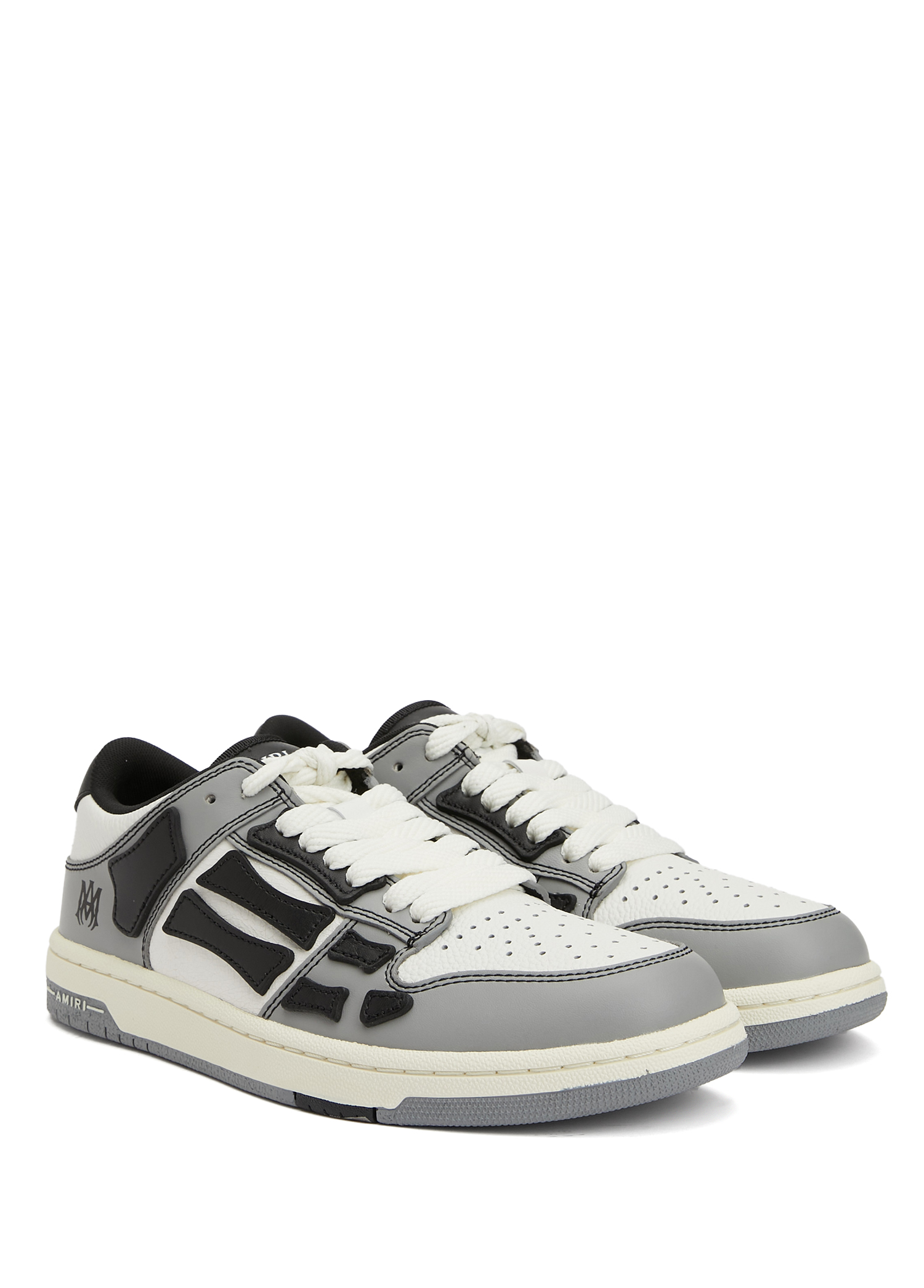 Amiri - Skel Top Low Gri Kadın Deri Sneaker - Gri