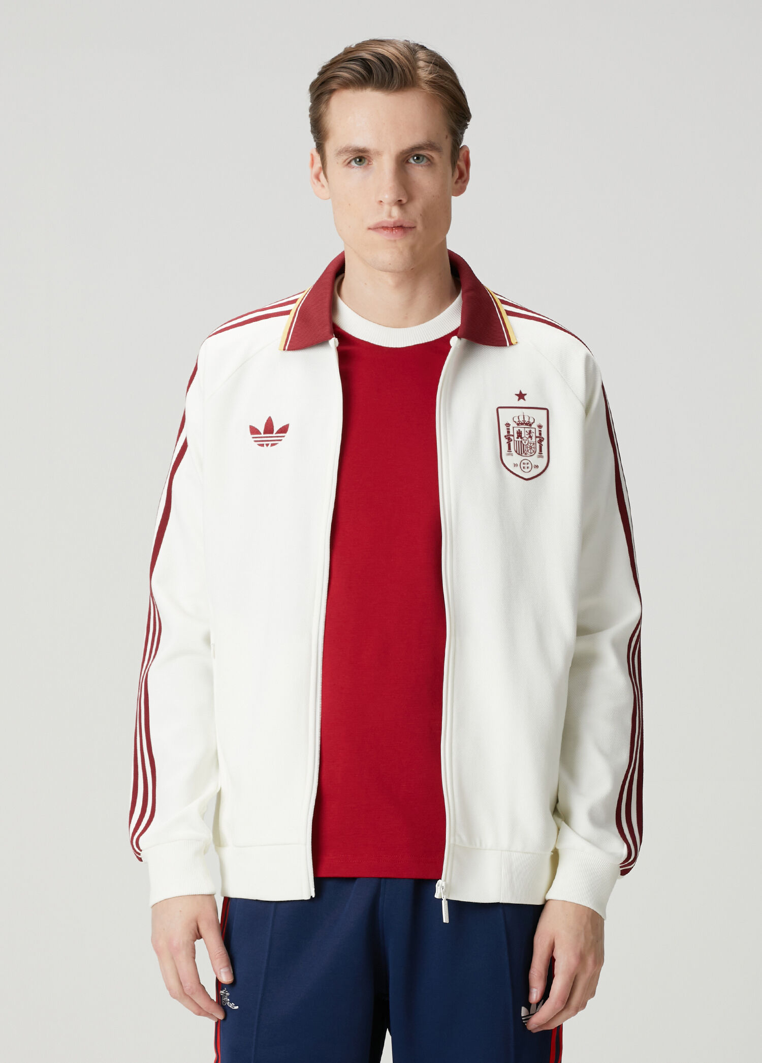 İspanya Deplasman Anthem Bej Sweatshirt