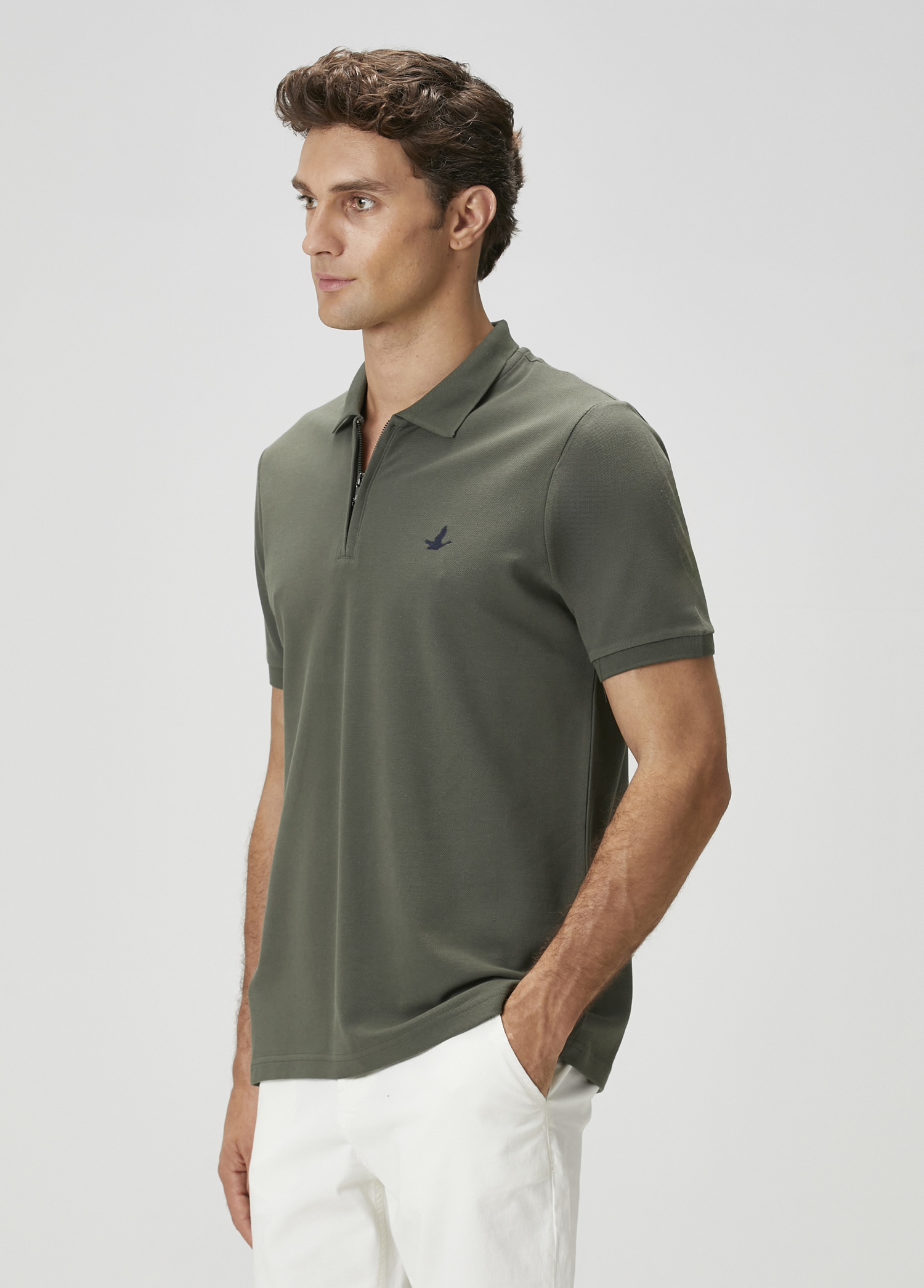 Haki Polo T-shirt_1