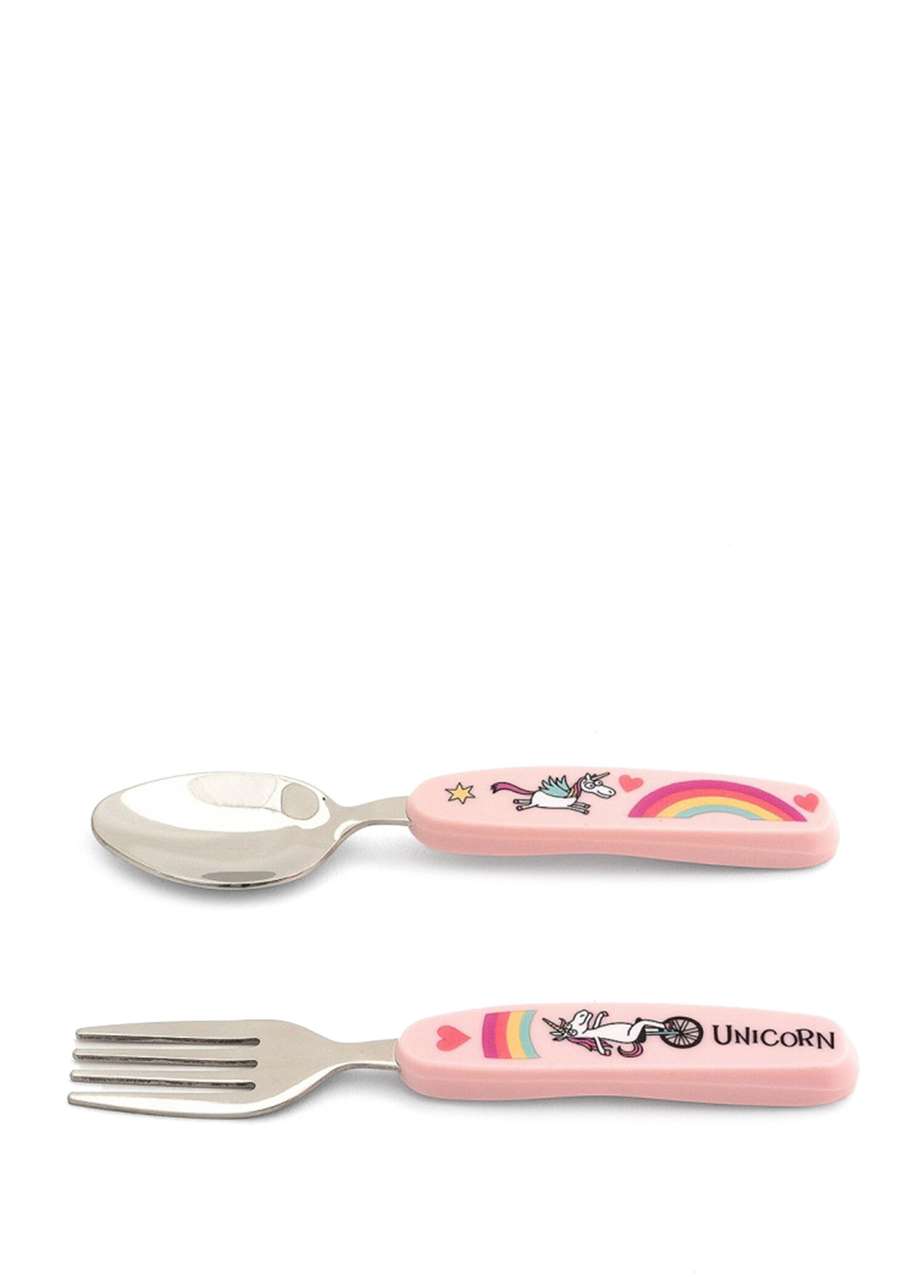 Unicorn Desenli Kutulu Çocuk Çatal Kaşık Seti