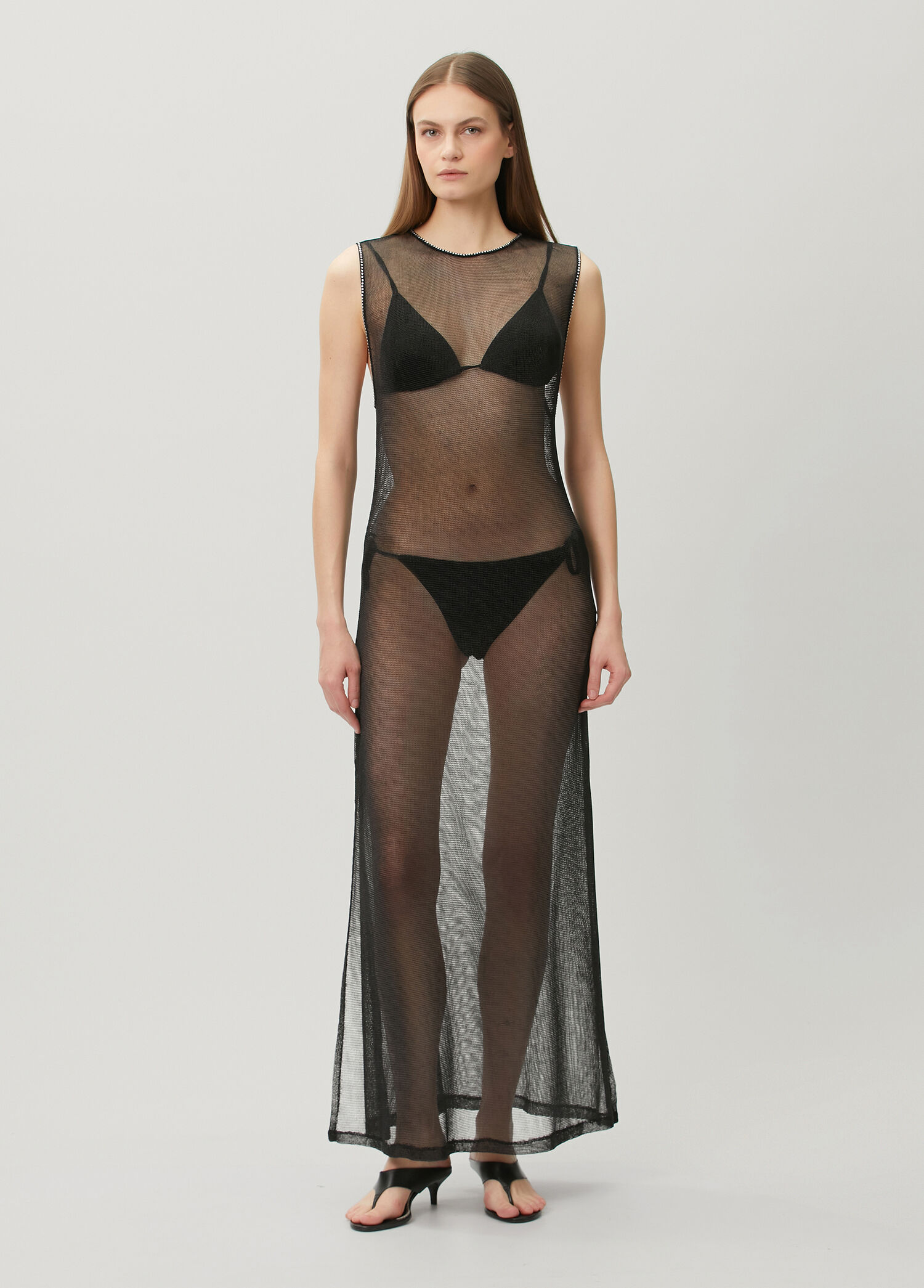 Obsidian Crystal Siyah Midi Elbise