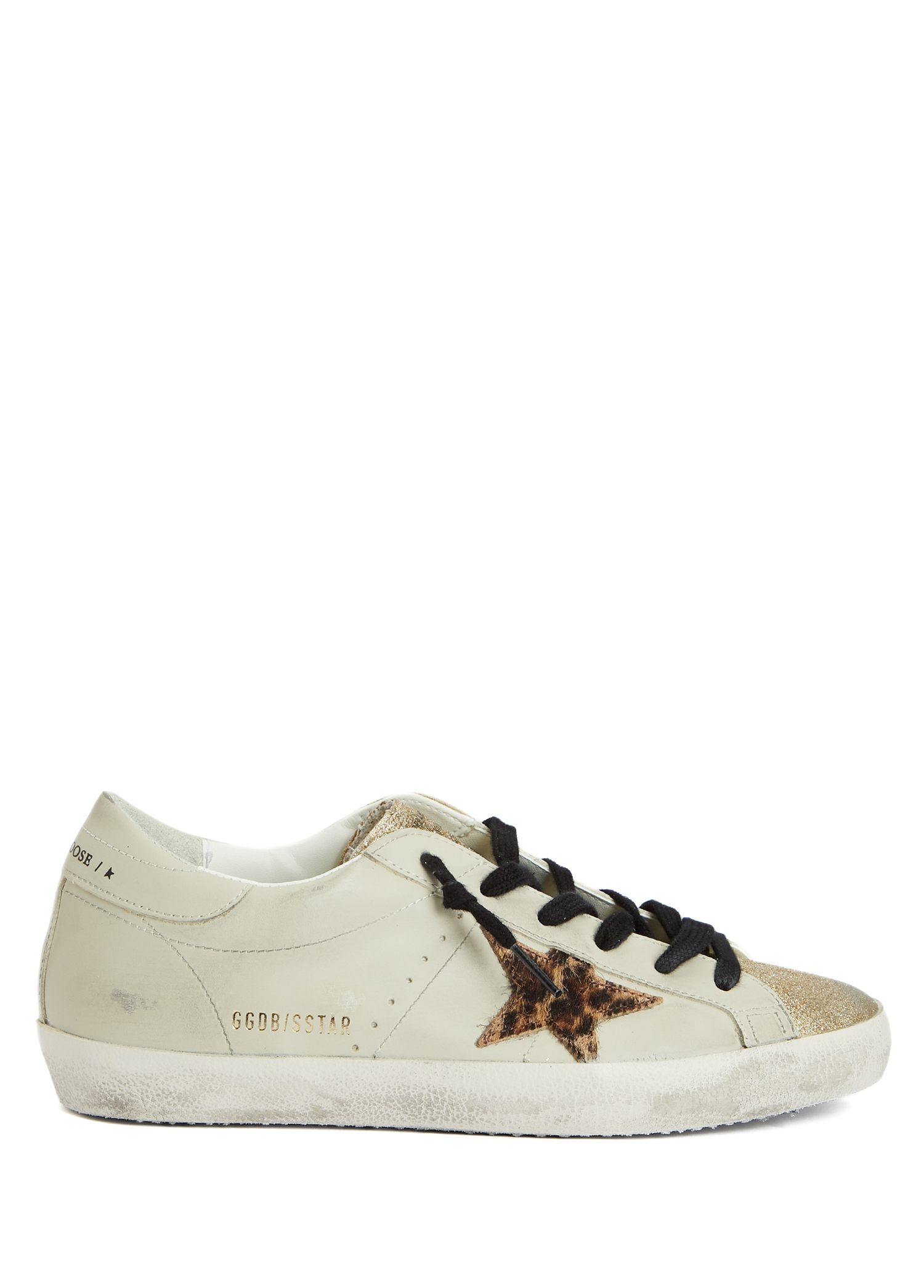 Golden Goose SStar Bej Kahve Kadın Deri Sneaker