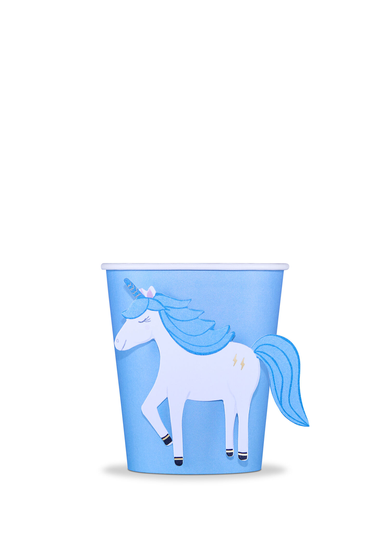 Unicorn Mavi 8'li Kağıt Parti Bardağı