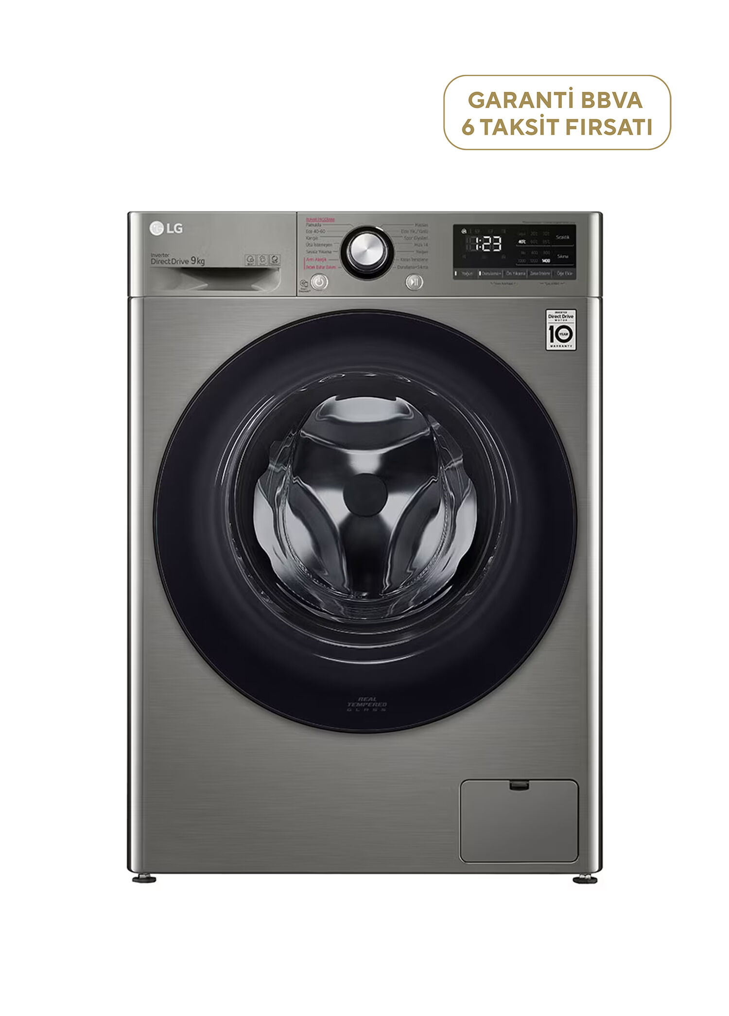 F4V3VYWKPE.APTPLTK Gri Çamaşır Makinesi 9 kg