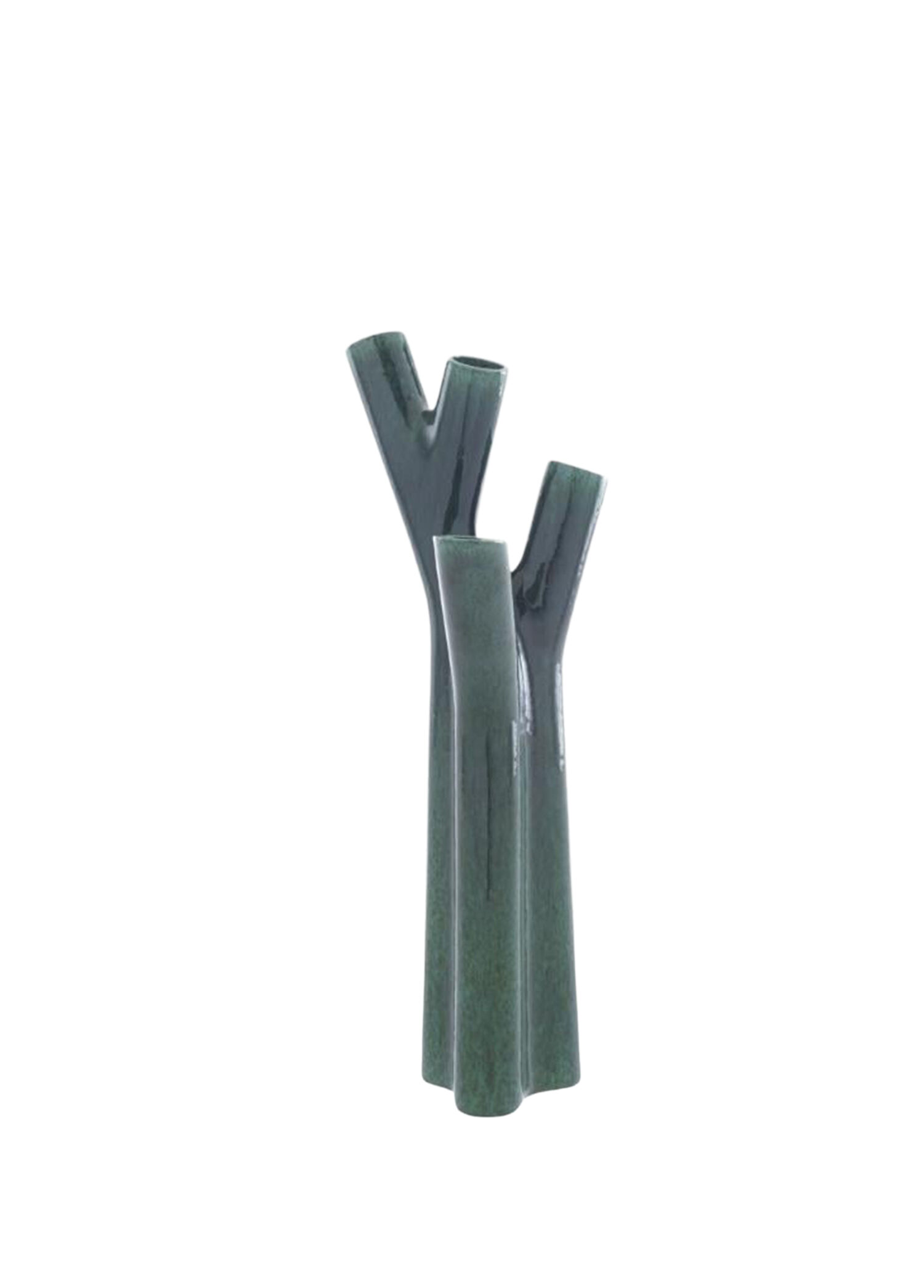 Roseau Forest Green Seramik Küçük Boy Vazo