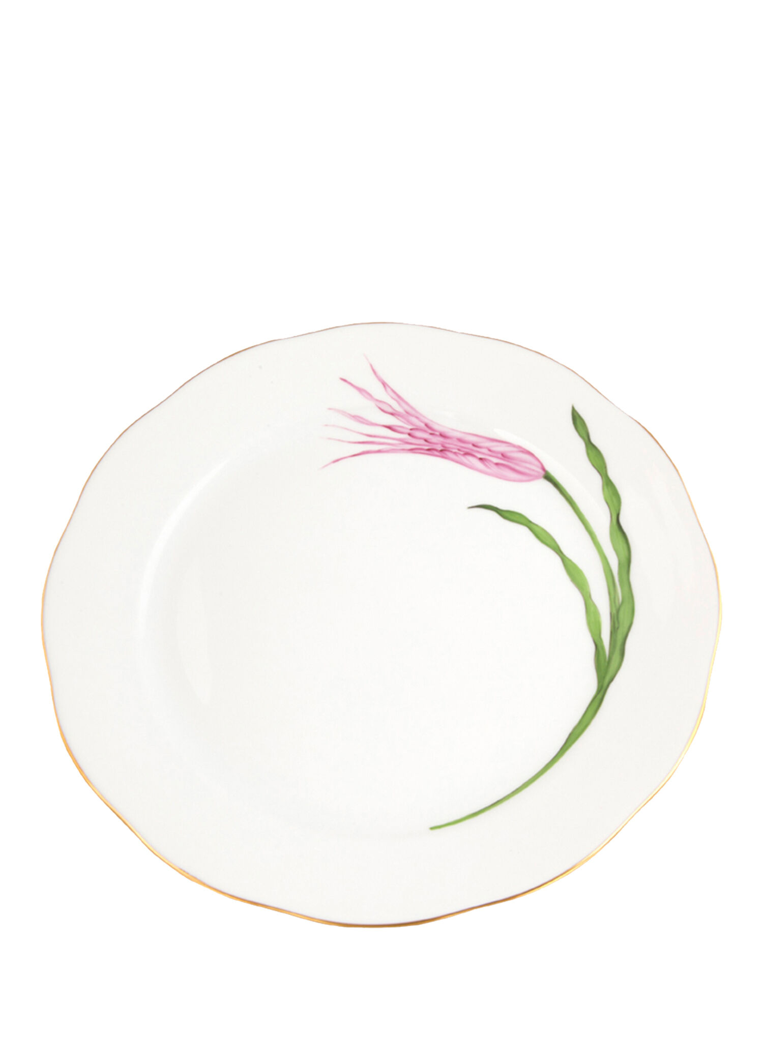 Lale Desenli Renkli Porselen Yemek Tabağı 26 cm