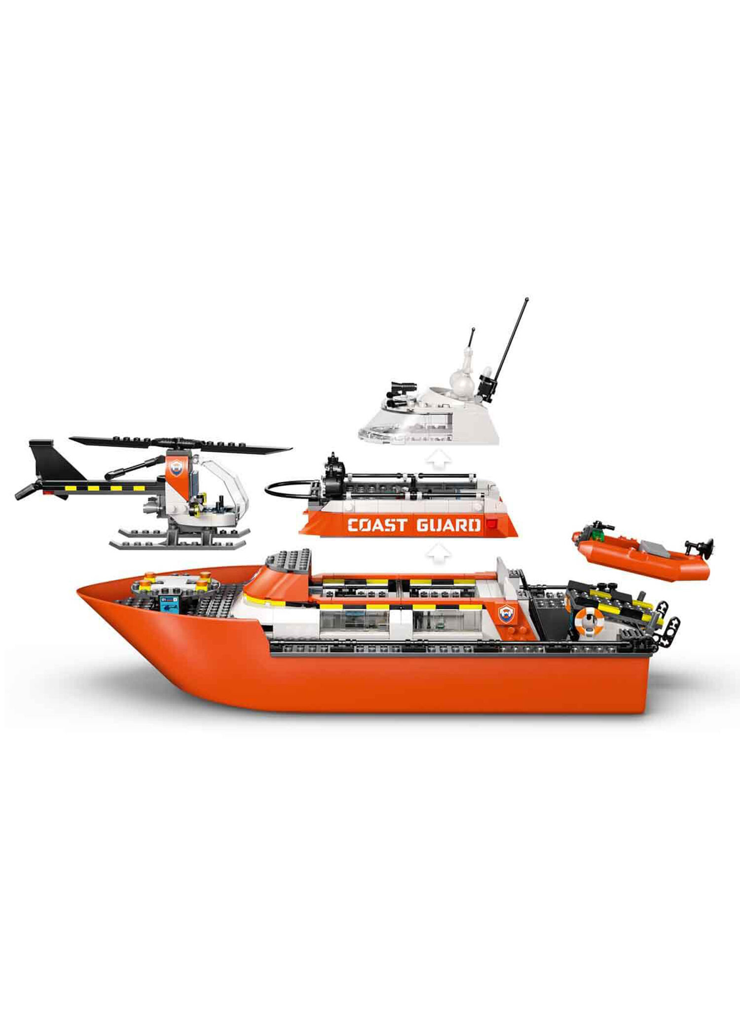 LEGO - City Sahil Güvenlik Kurtarma Botu ve Helikopteri 742 Parça