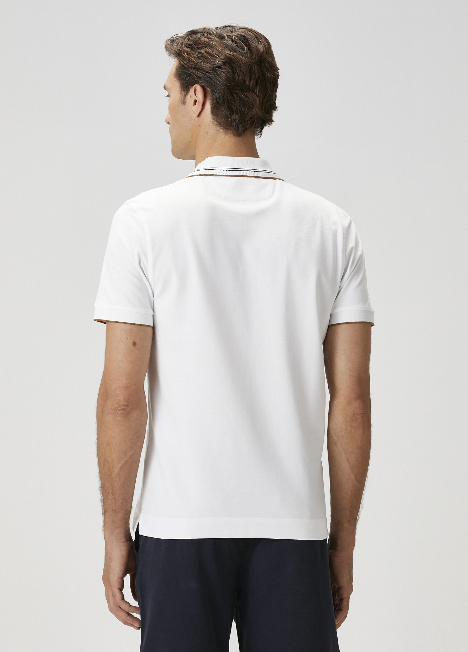 Slim Fit Beyaz T-shirt_4