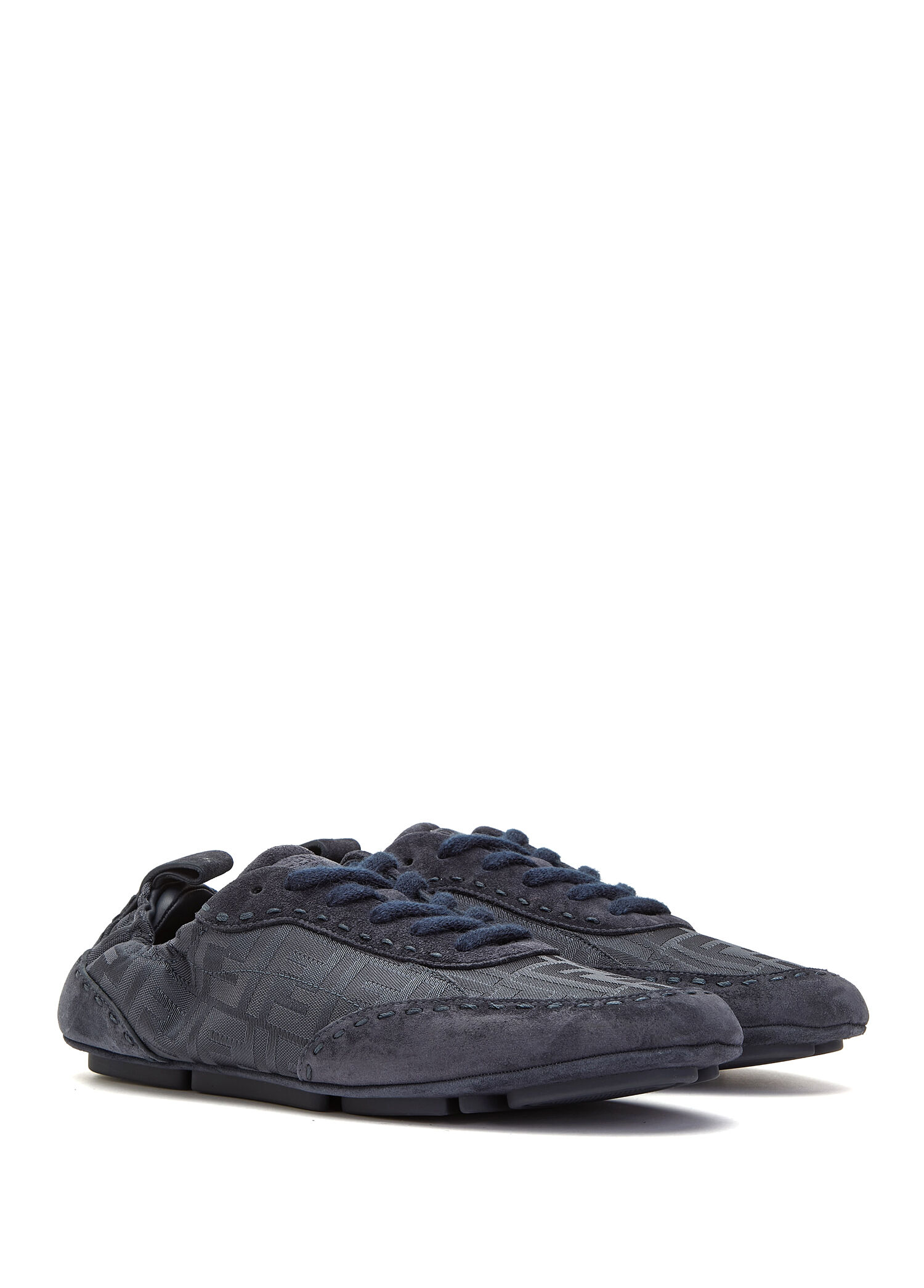 Navy blue Fendi Navy blue Men Navy Blue Leather Garnish Men's
