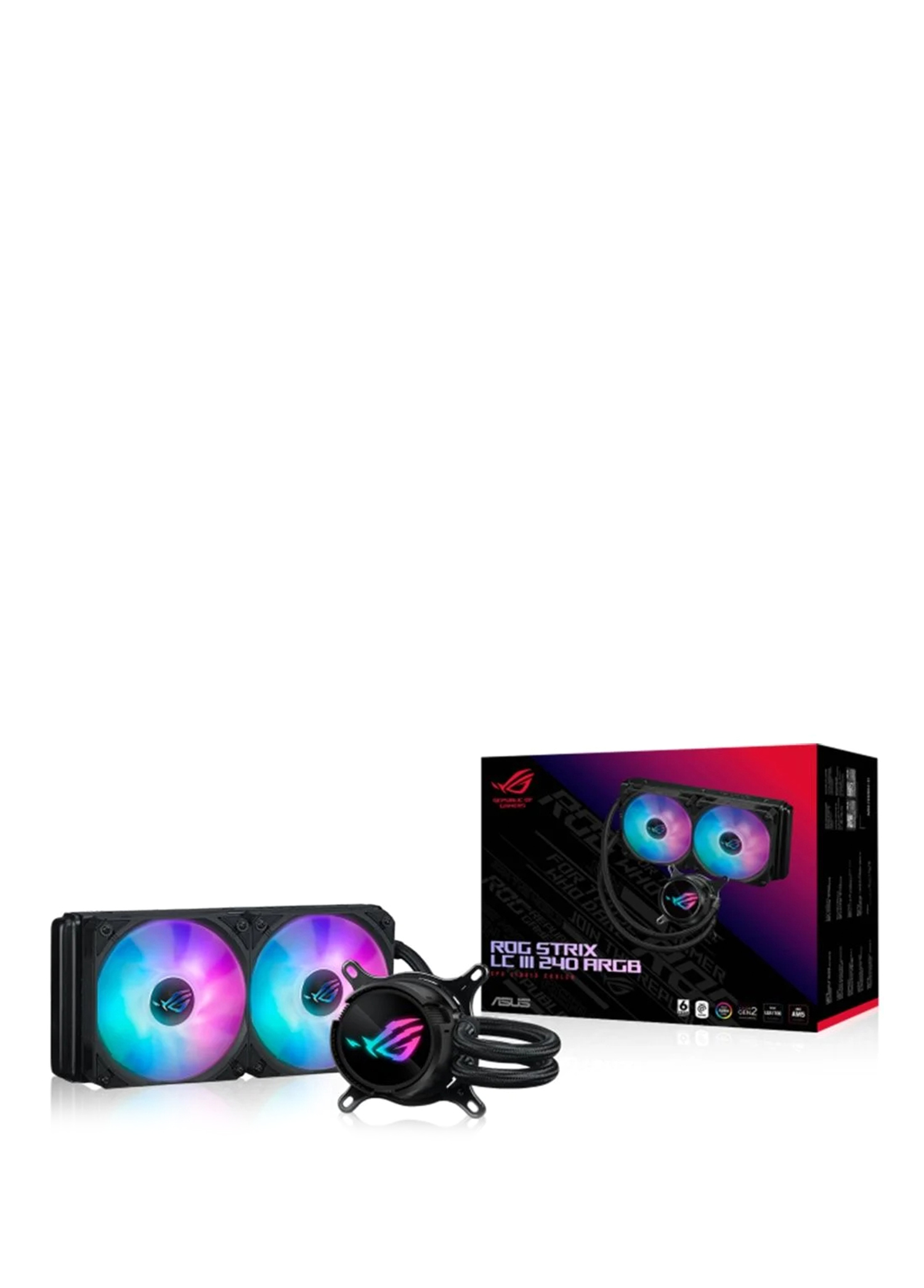 90RC00S1-M0UAY0 ROG Strix LC III 240 ARGB 120mm Radyatör RGB CPU Soğutucu