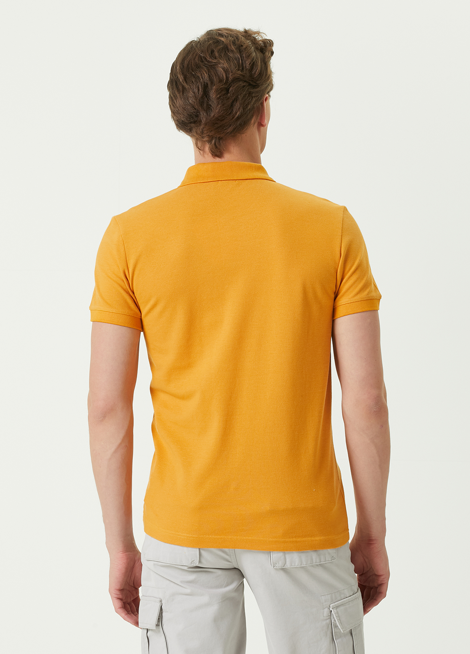 Slim Fit Hardal Polo Yaka T-shirt_3